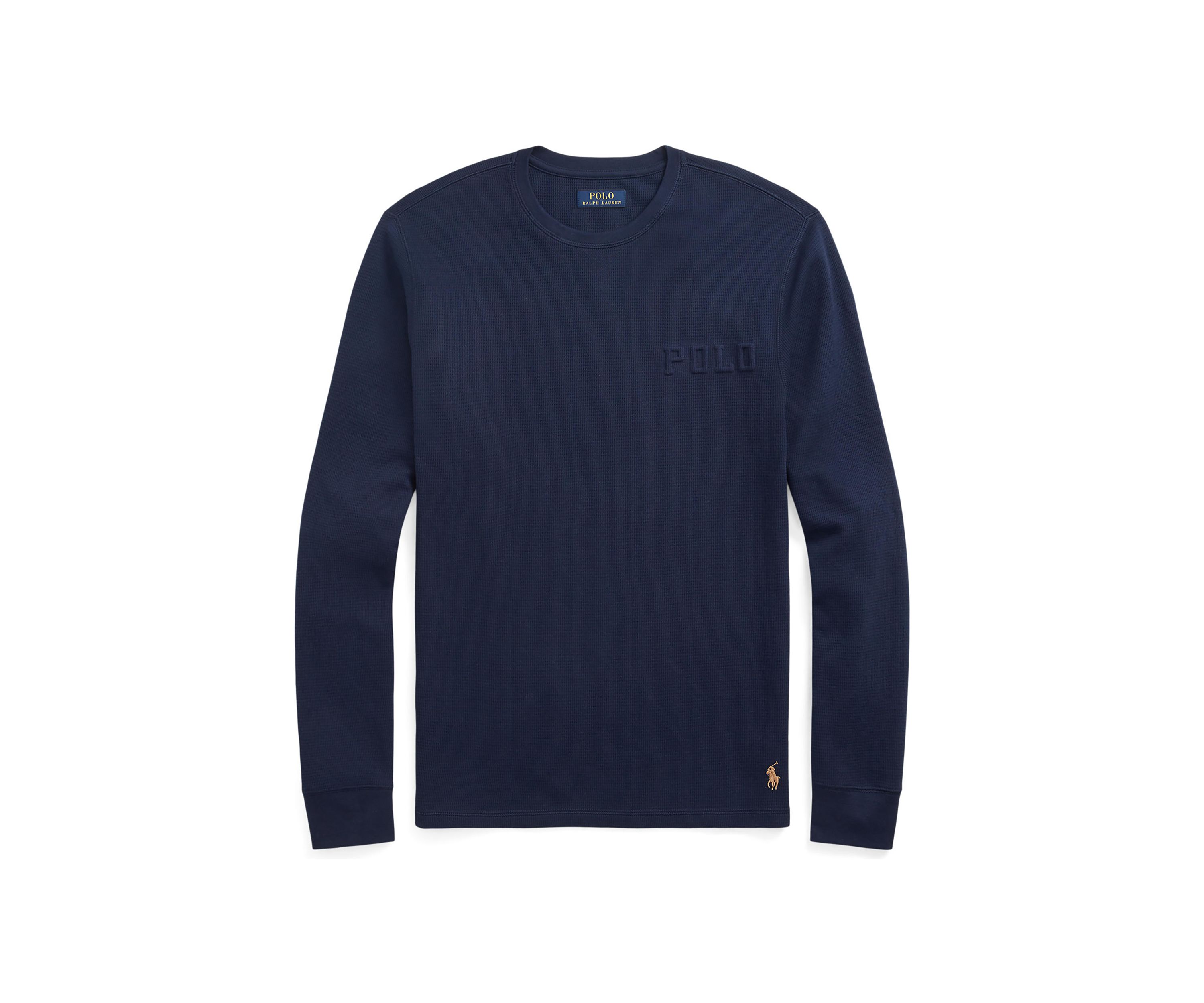 Navy Embossed Thermal Sleep Shirt