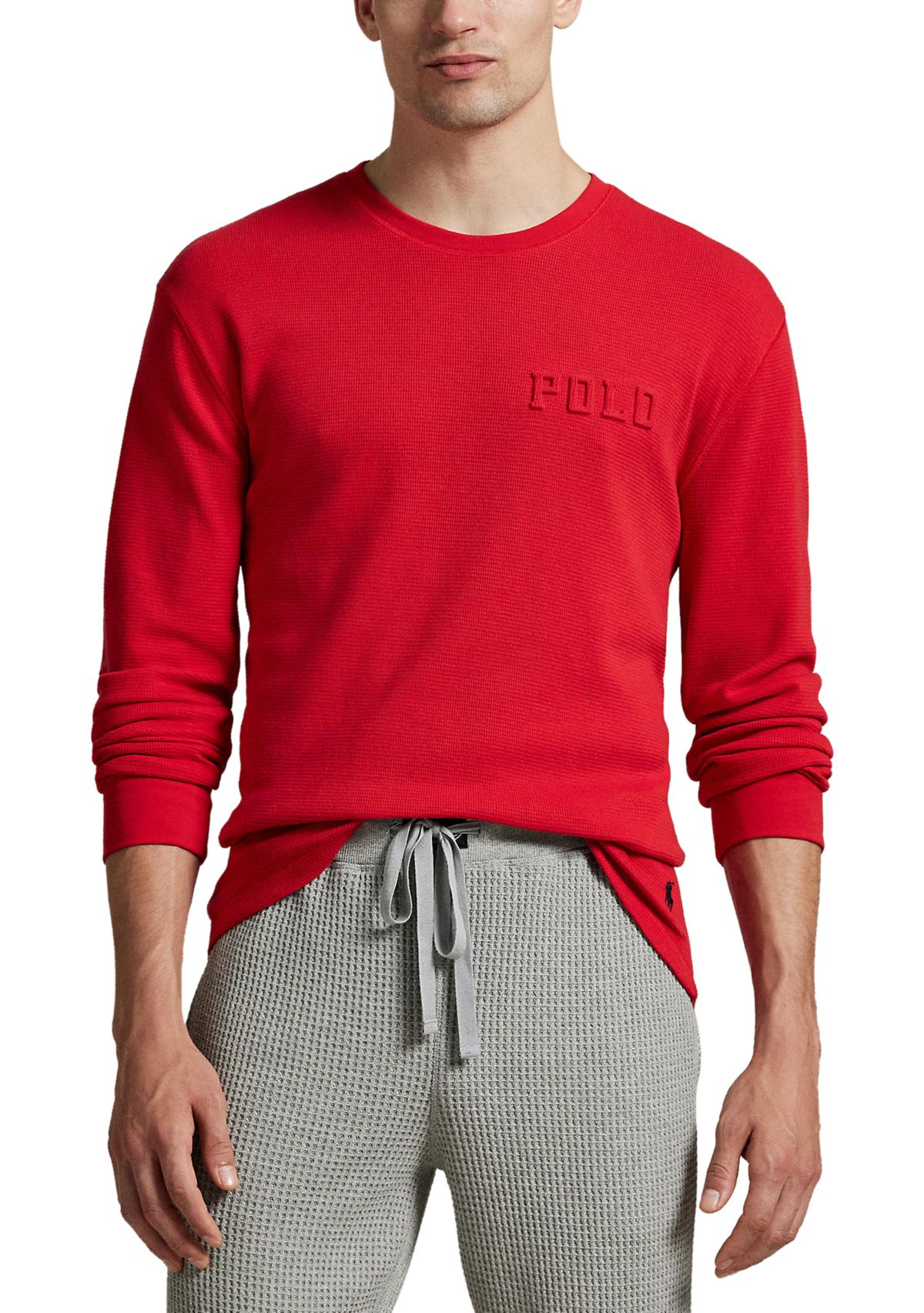 Mens Thermal Long Sleeve Crewneck Shirt 