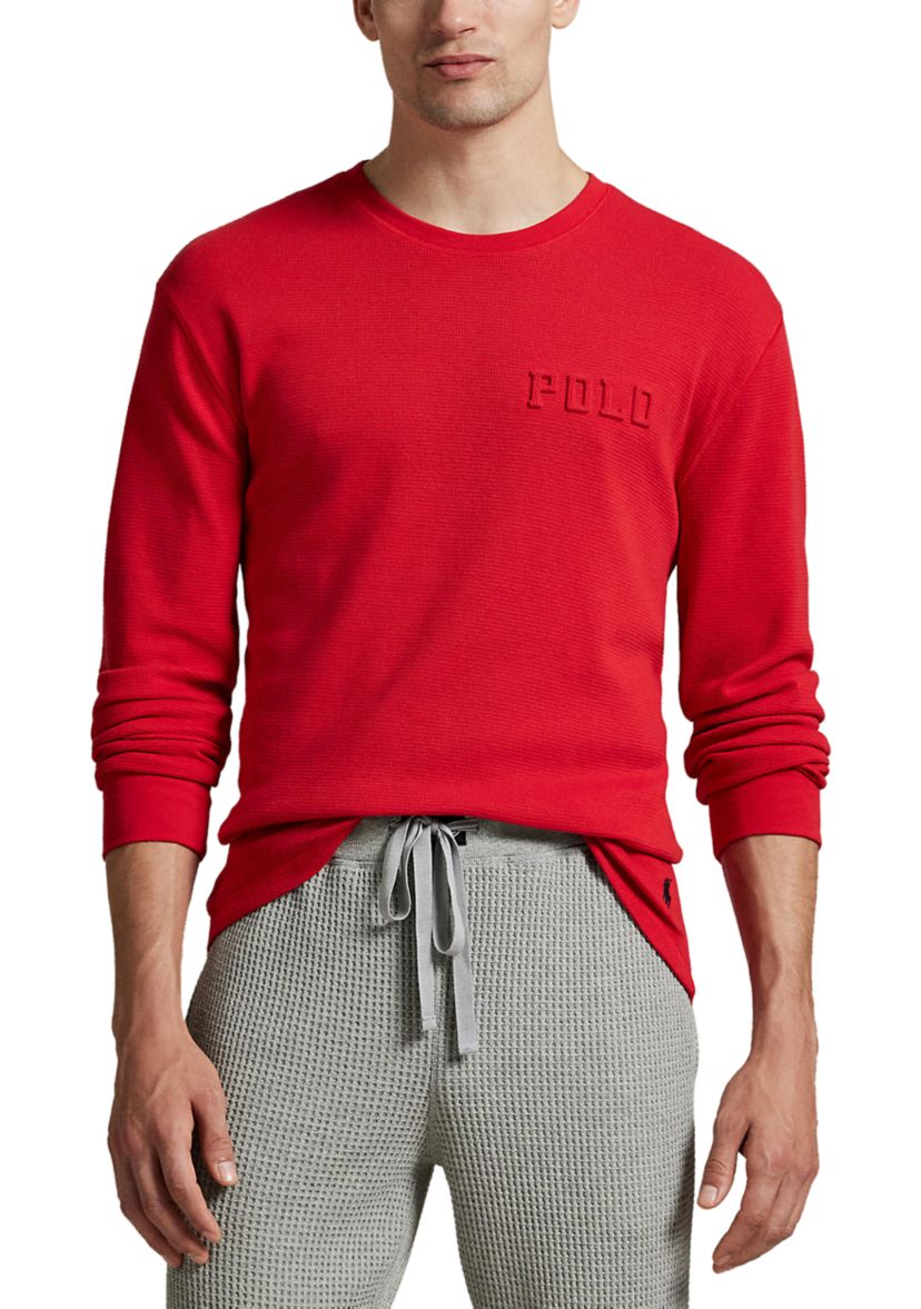 Mens Thermal Long Sleeve Crewneck Shirt 