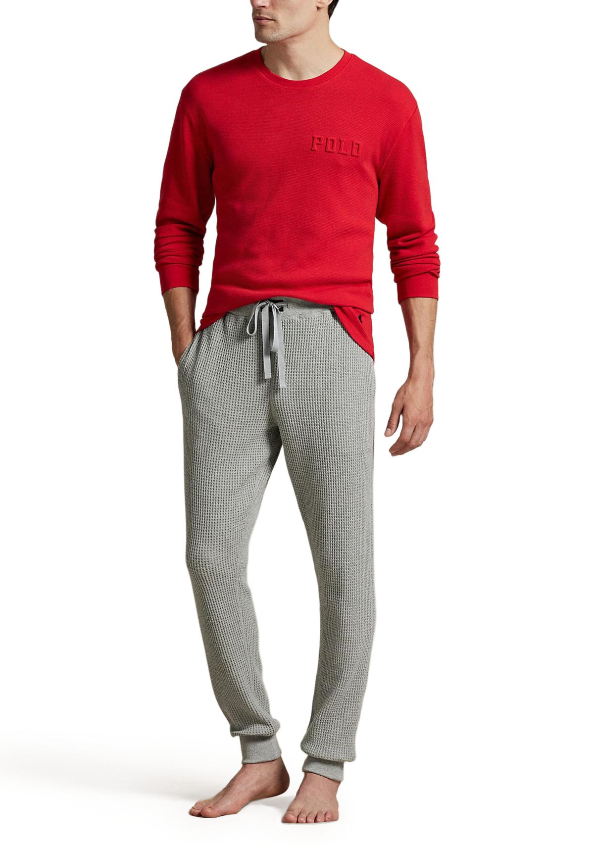 Mens Thermal Long Sleeve Crewneck Shirt 