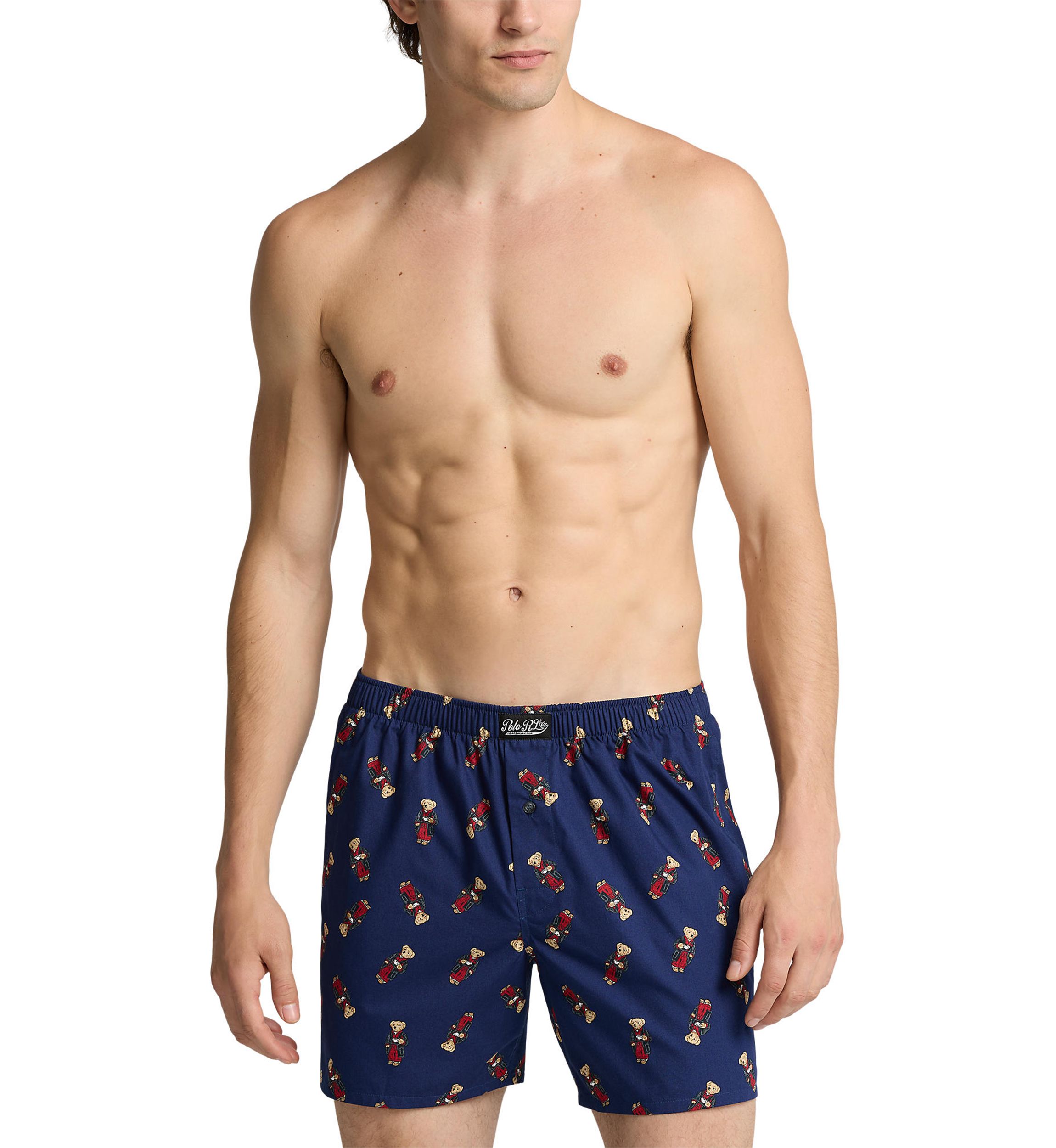 Woven Allover Print Bear Boxers