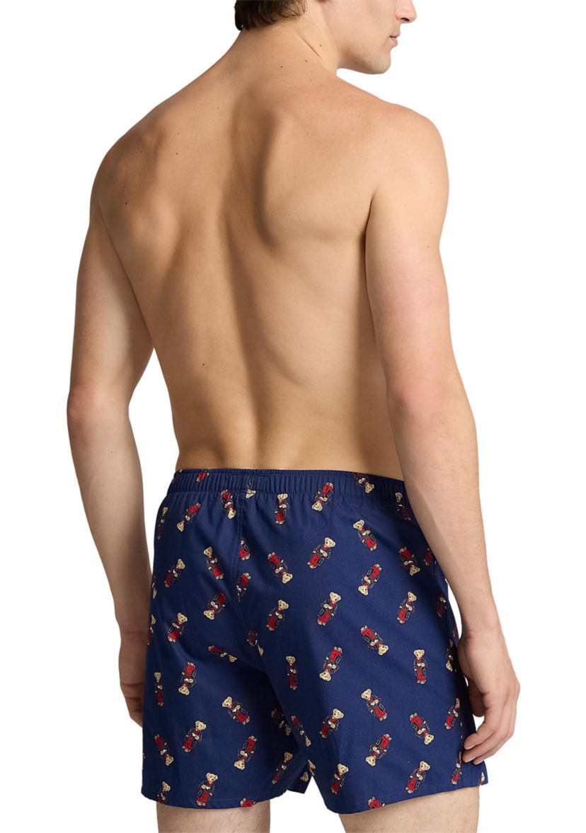 Woven Allover Print Bear Boxers