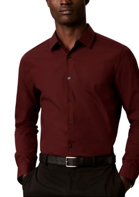 Calvin Klein Men's Supima Stretch Cotton Slim Shirt, Small