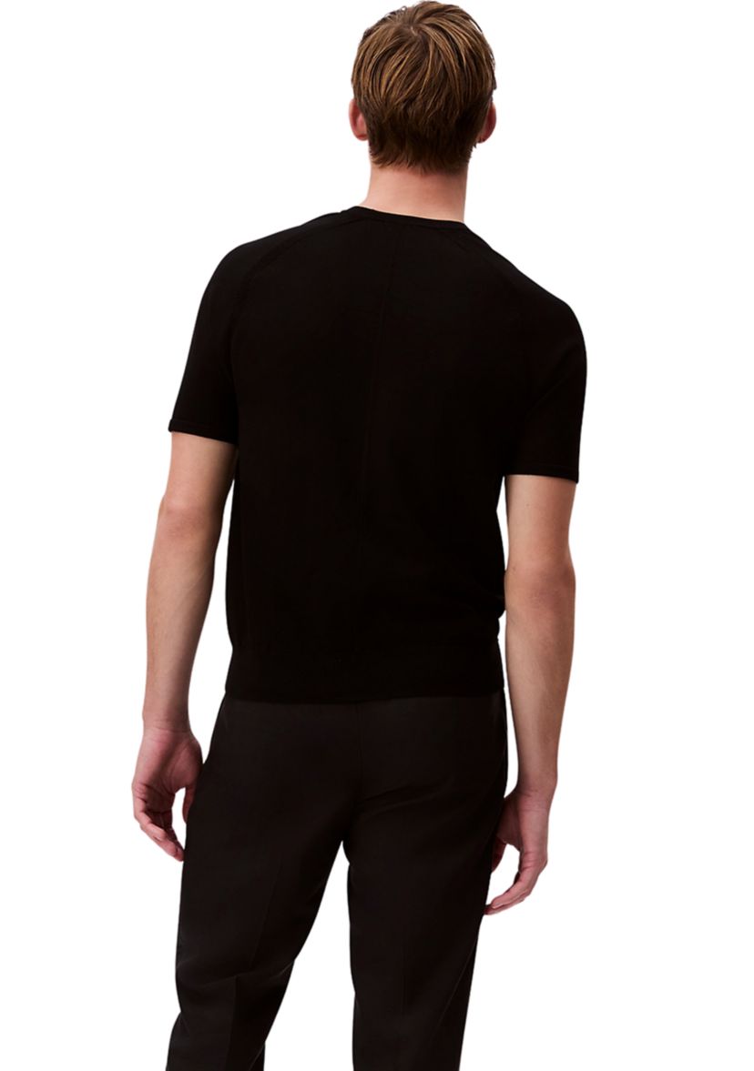 Mens Tech Knit Crew Neck Sweater T-Shirt