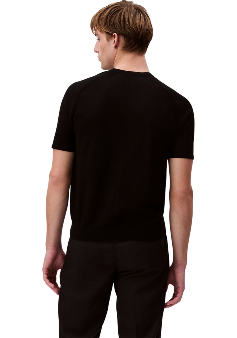 Mens Tech Knit Crew Neck Sweater T-Shirt