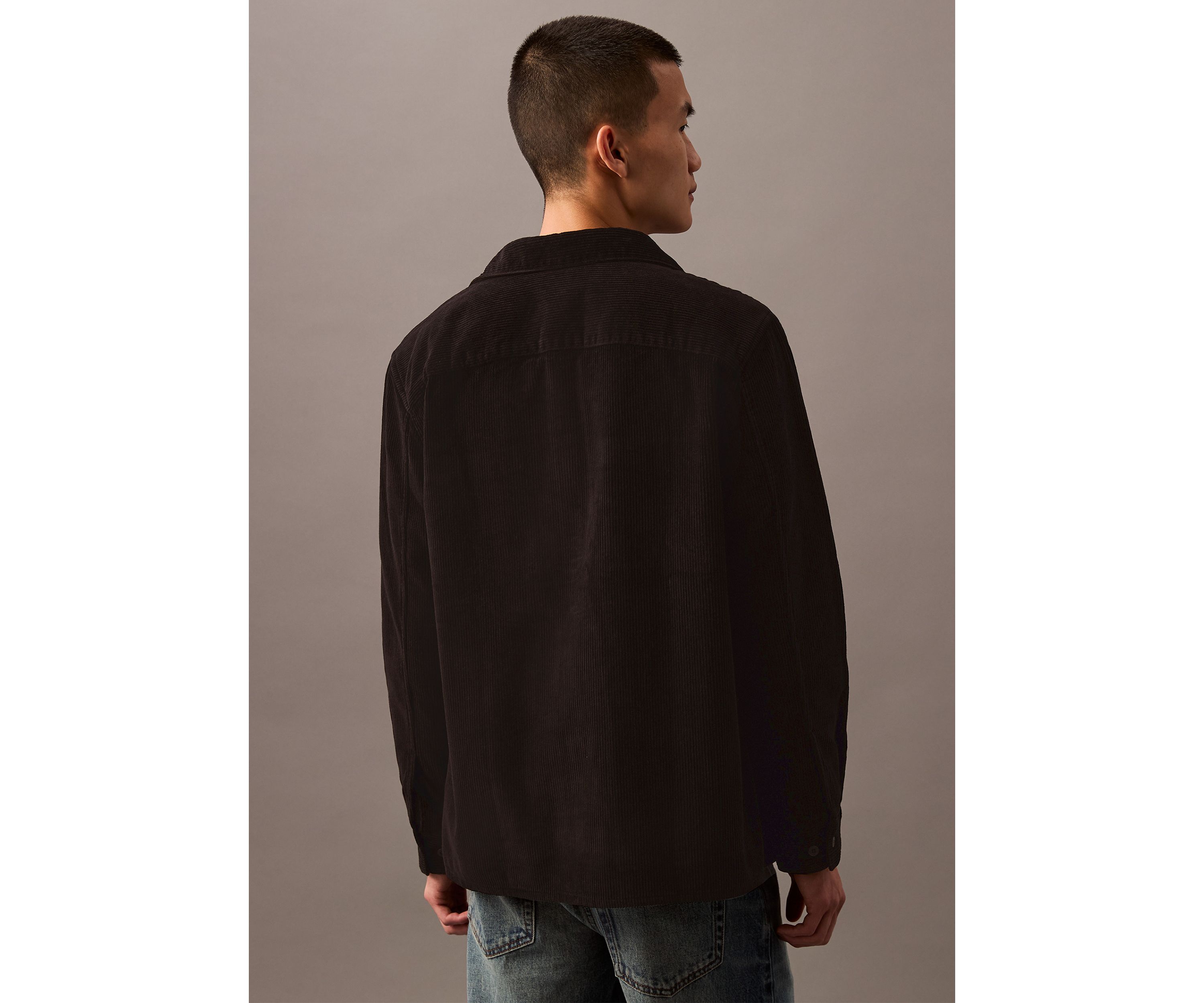 Long Sleeve Corded Overshirt 