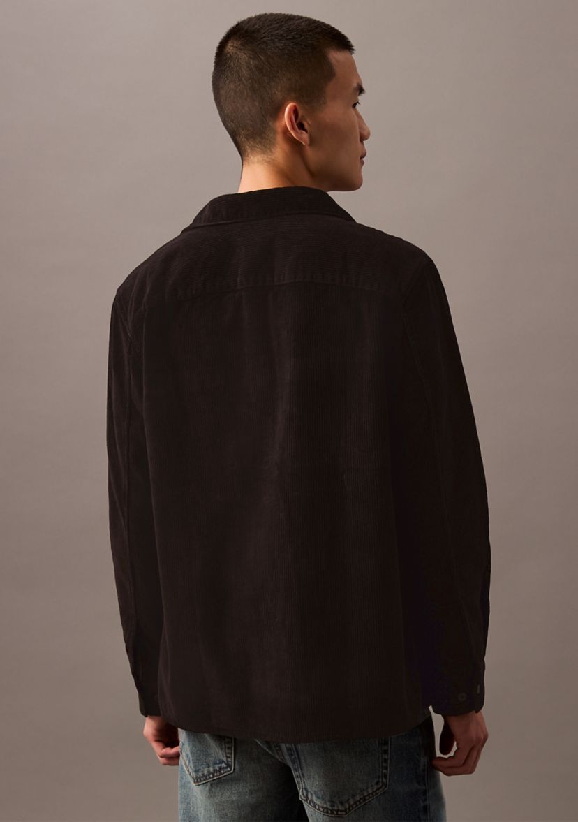 Long Sleeve Corded Overshirt 