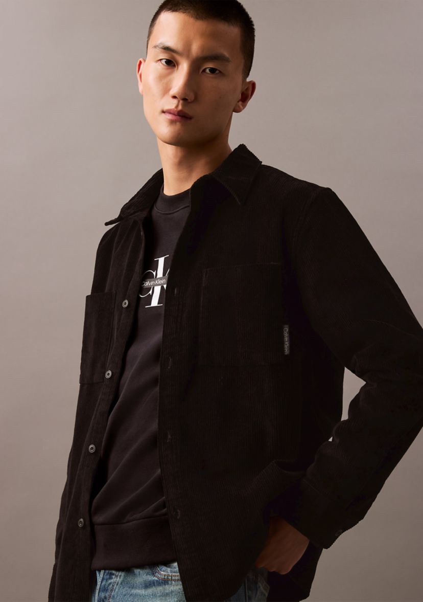 Long Sleeve Corded Overshirt 
