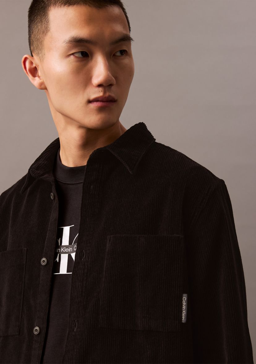 Long Sleeve Corded Overshirt 