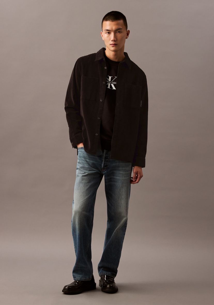 Long Sleeve Corded Overshirt 