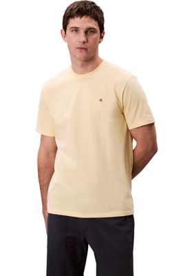 Calvin Klein Men's Smooth Cotton Monogram Logo T-Shirt, Small
