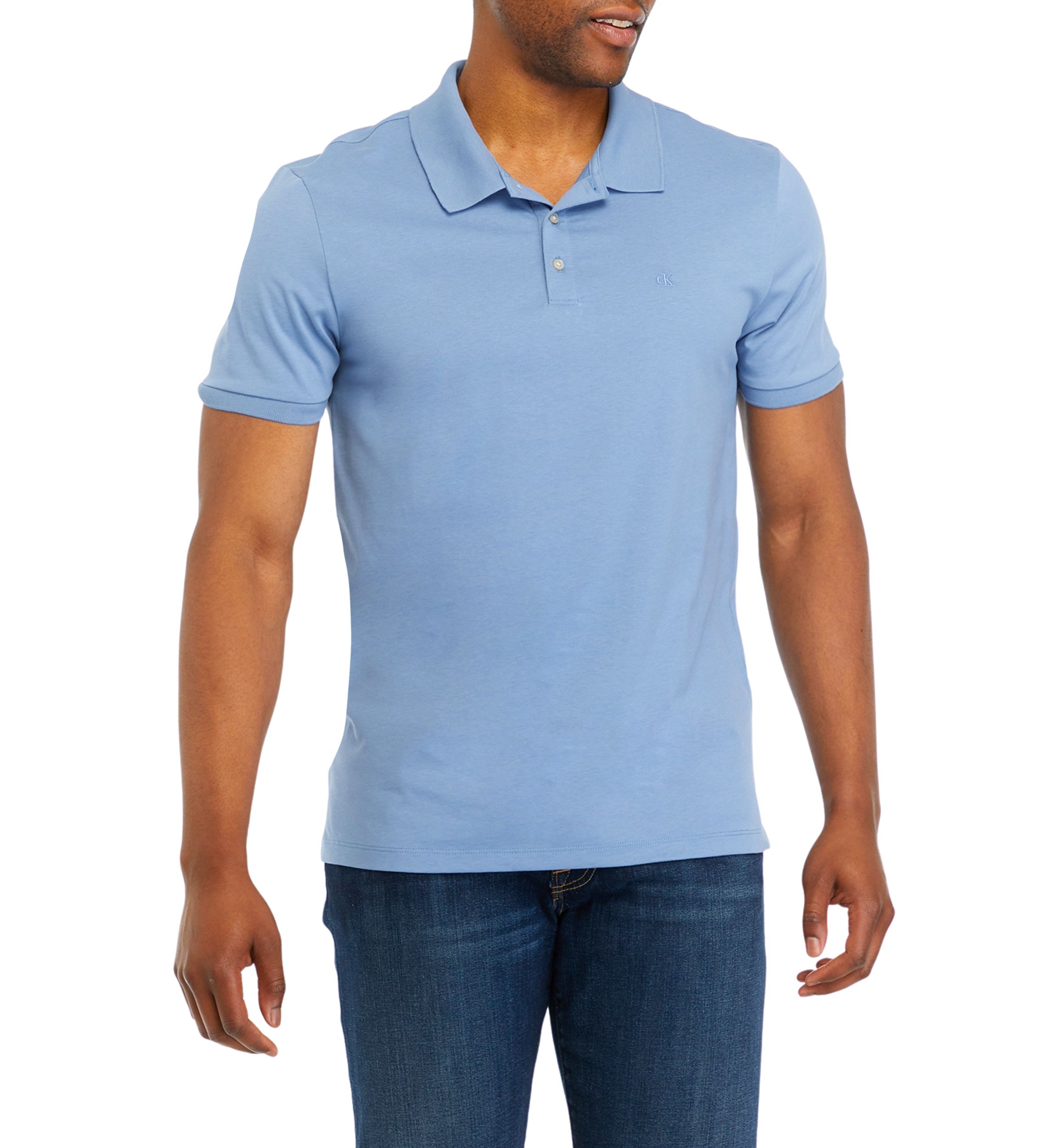 Smooth Cotton Monogram Logo Polo Shirt