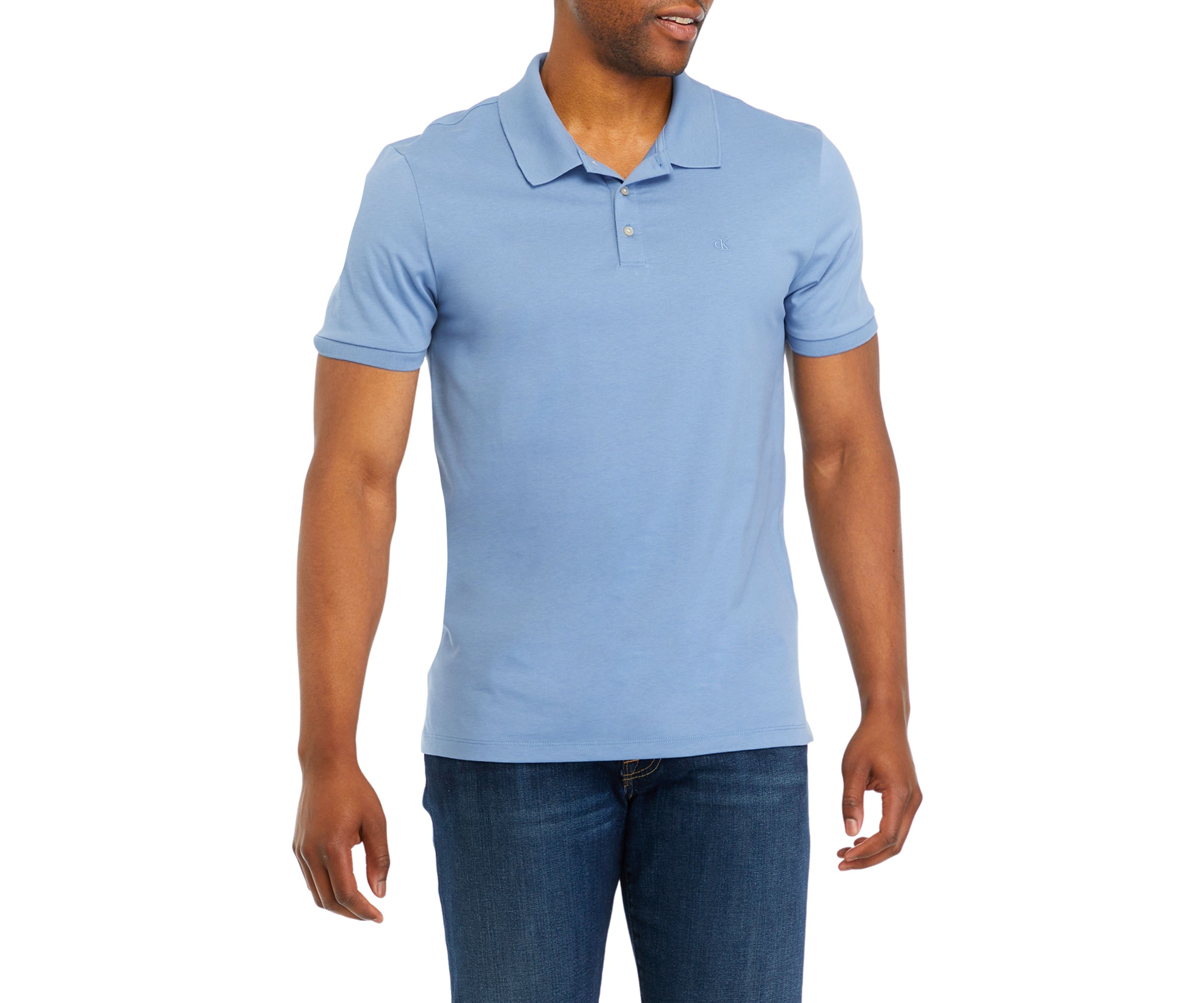 Smooth Cotton Monogram Logo Polo Shirt