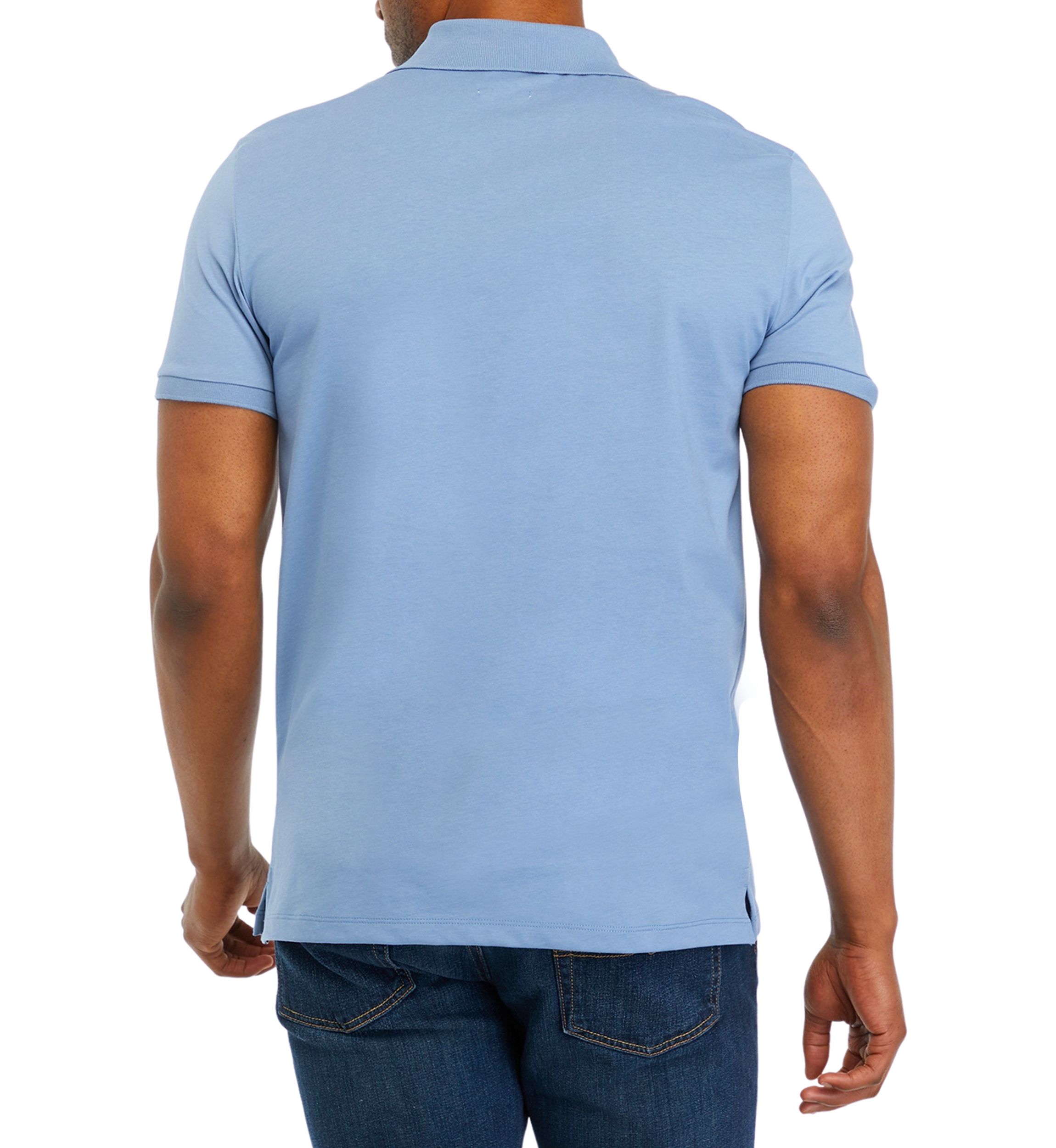 Smooth Cotton Monogram Logo Polo Shirt