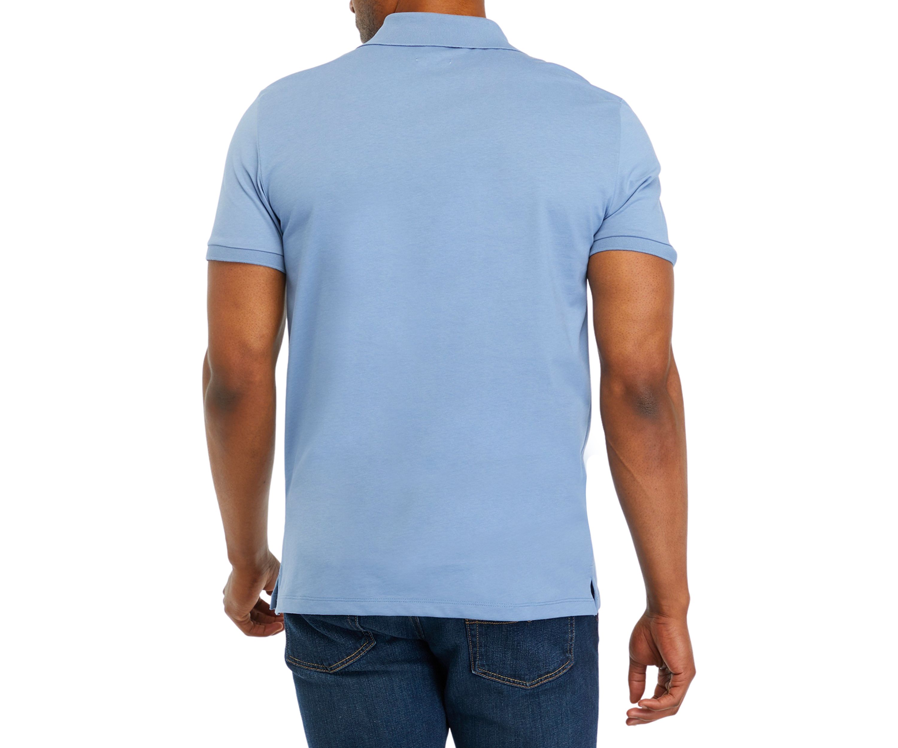 Smooth Cotton Monogram Logo Polo Shirt