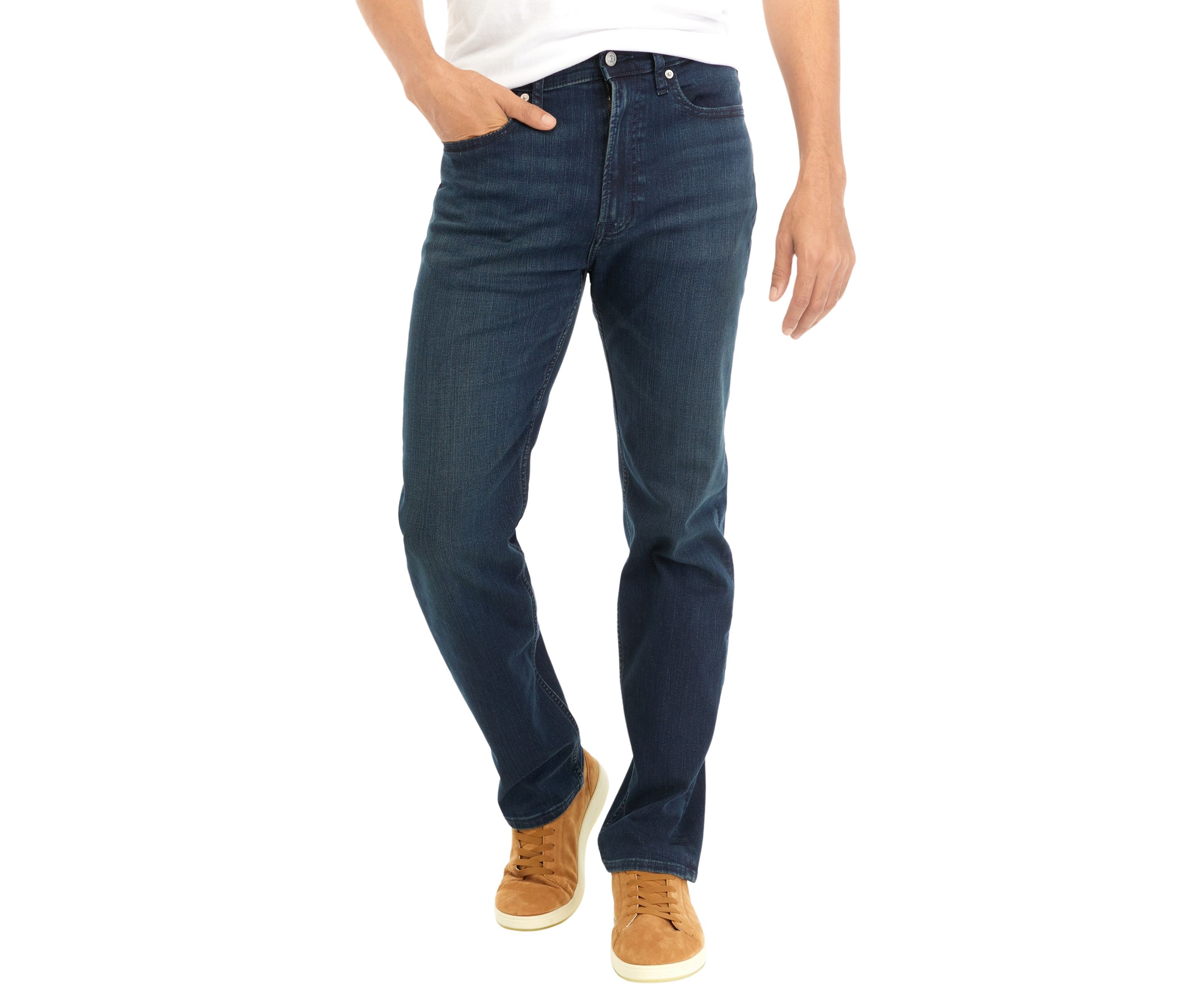 Dark Rinse Standard Straight Leg Jeans