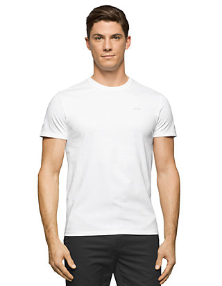 Calvin Klein Short Sleeve Pima Cotton Crew Neck Jersey T-Shirt | belk