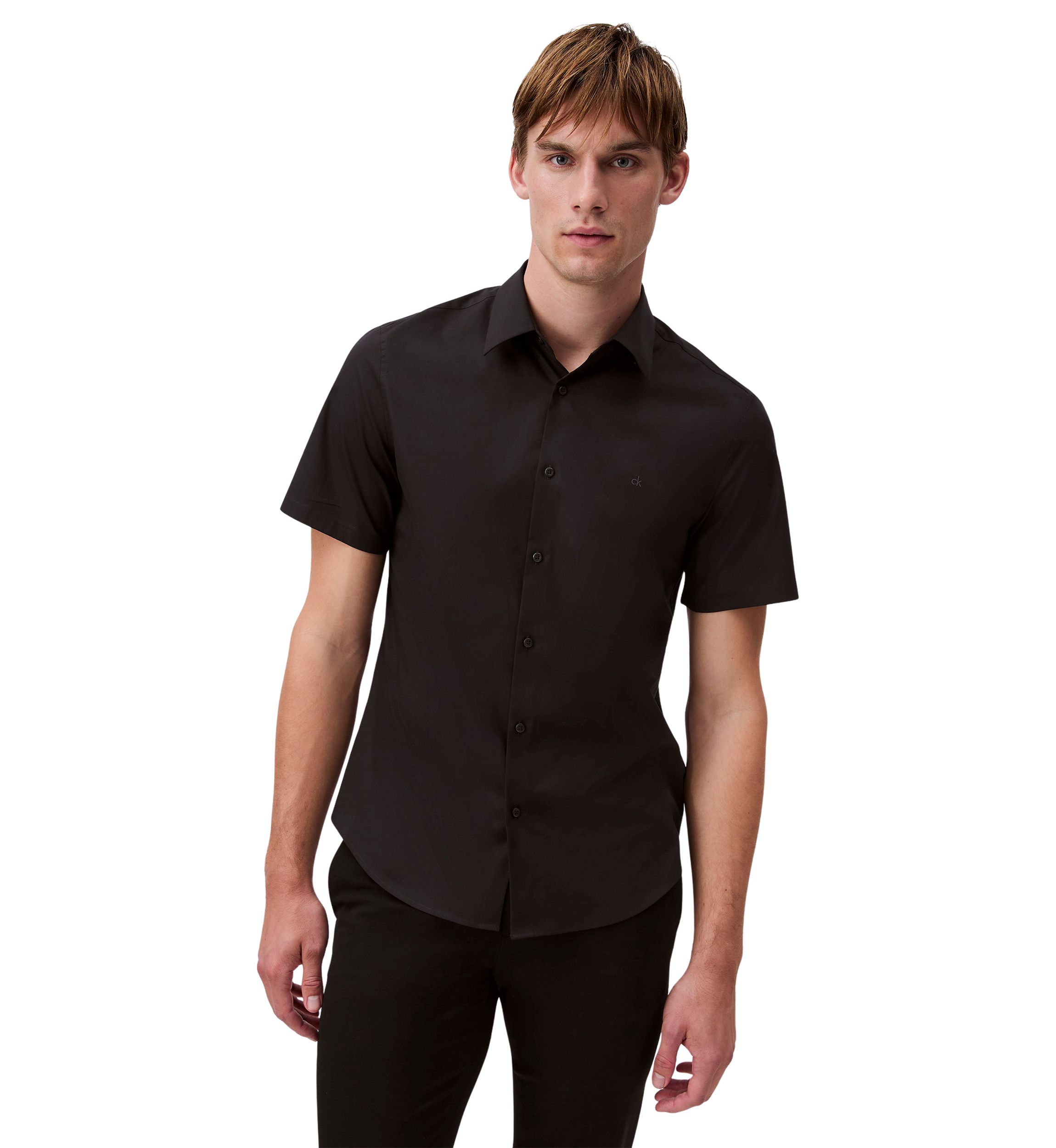 Solid Stretch Slim Fit Shirt