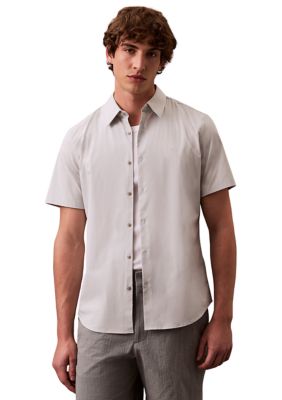 Calvin Klein Men's Solid Stretch Slim Fit Shirt