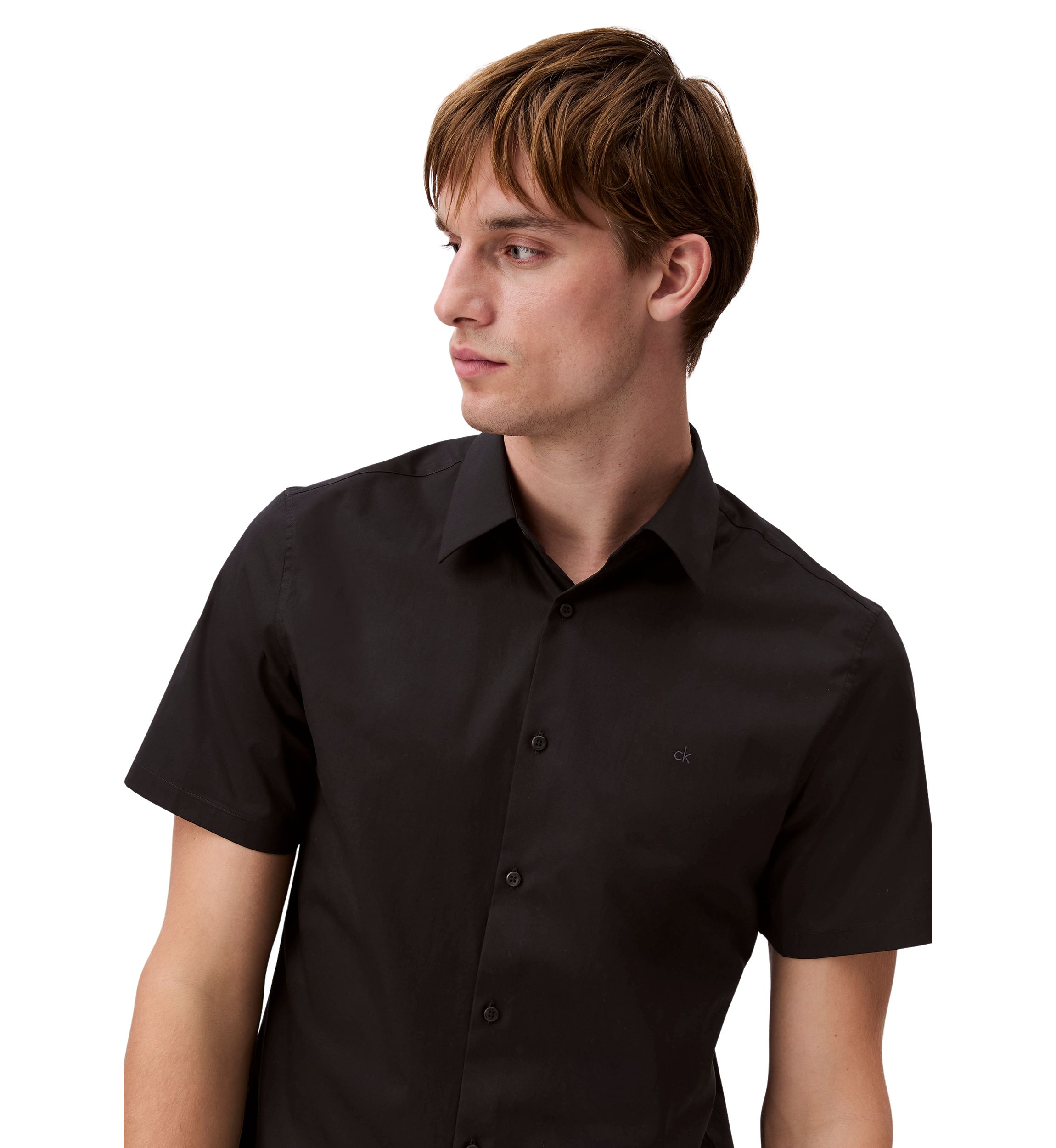 Solid Stretch Slim Fit Shirt