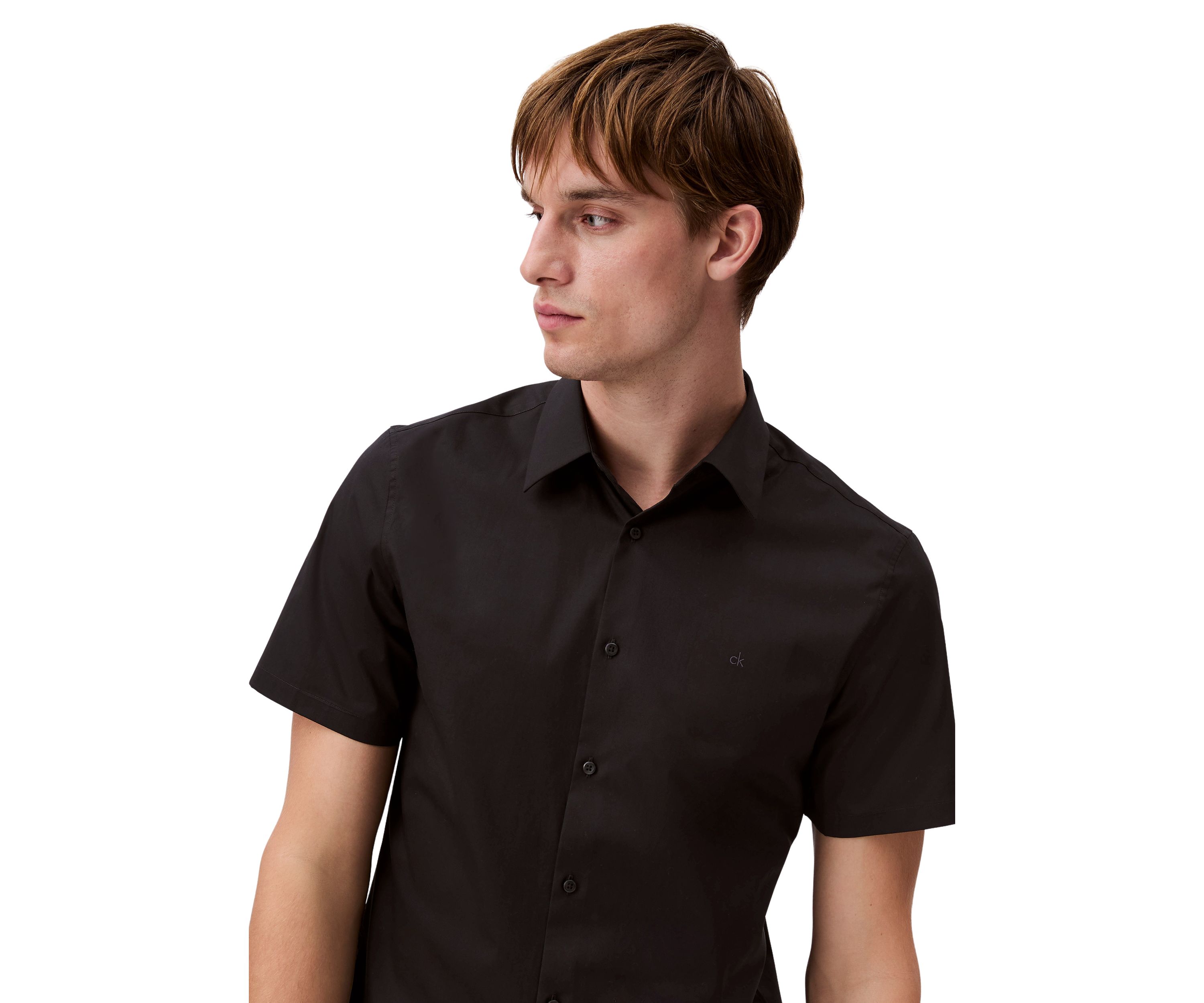 Solid Stretch Slim Fit Shirt