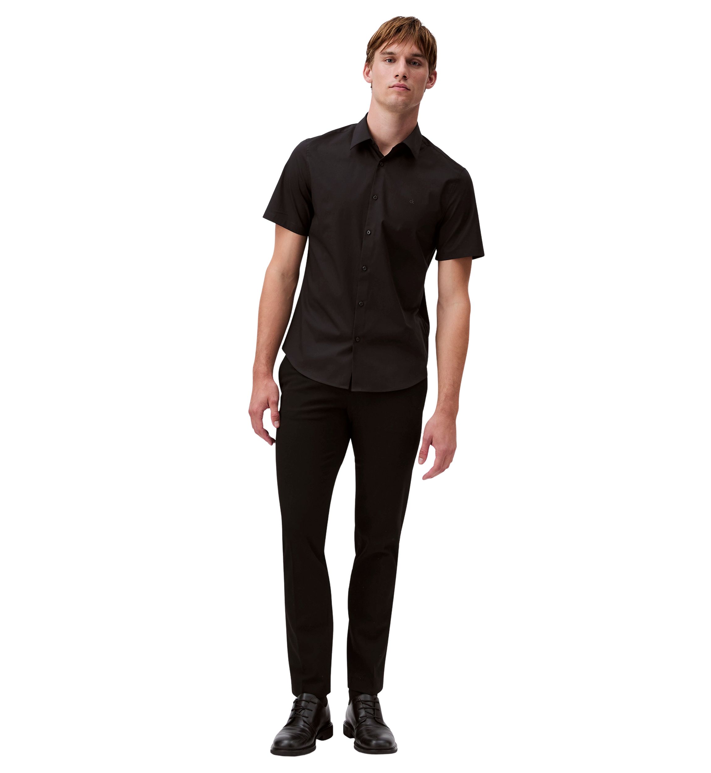 Solid Stretch Slim Fit Shirt