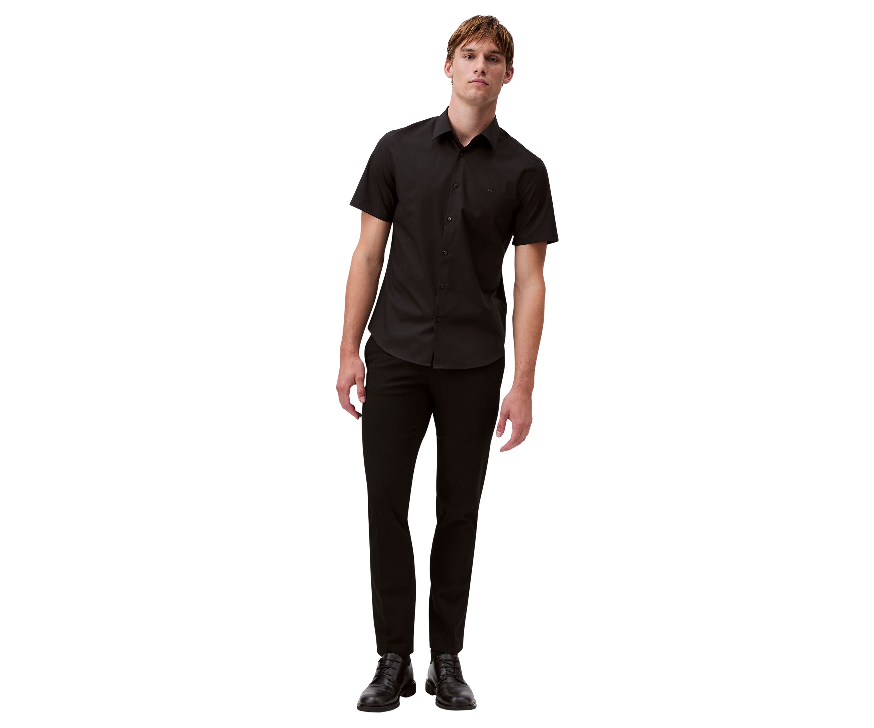 Solid Stretch Slim Fit Shirt