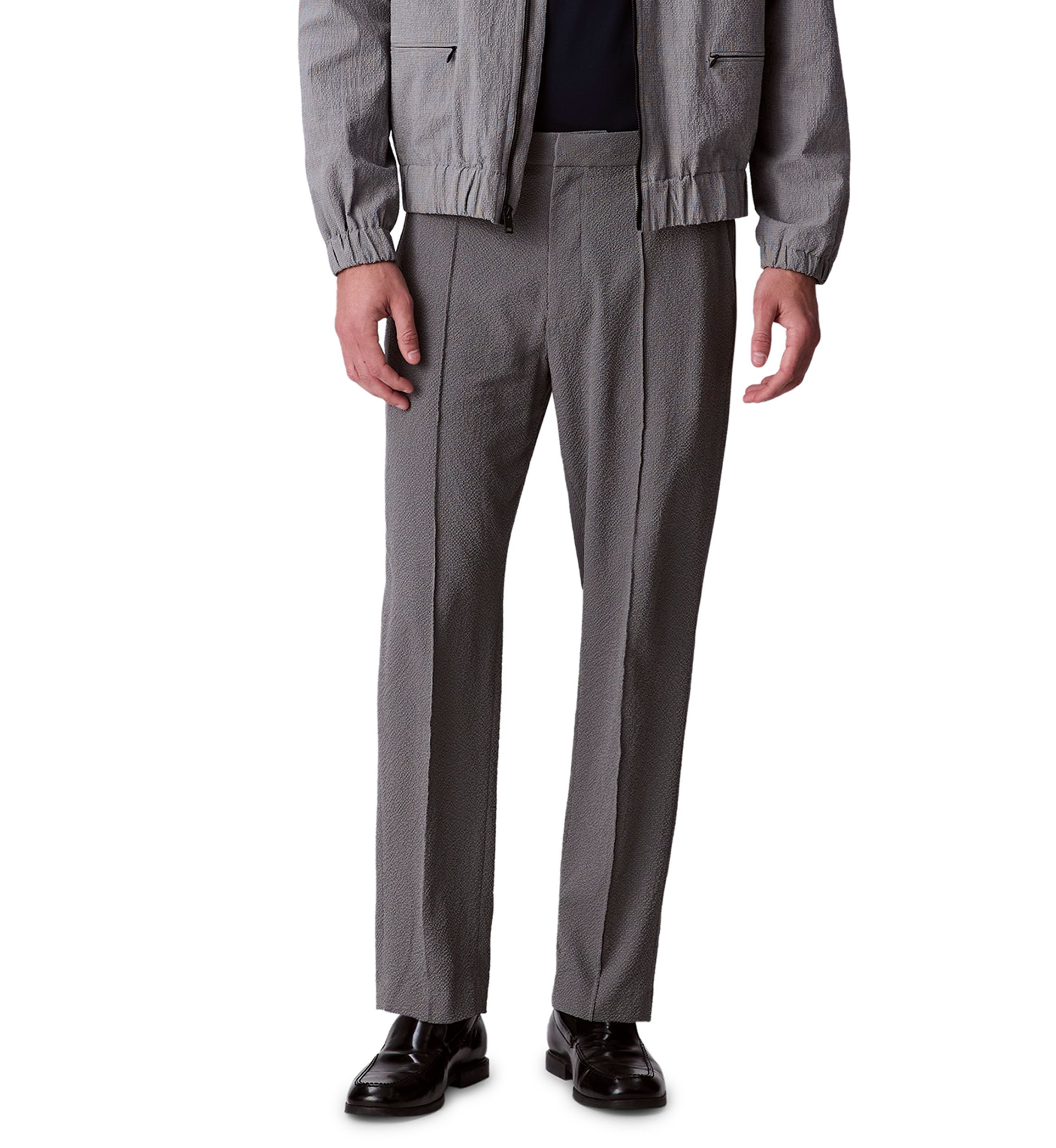 Mens Seersucker Pull On Pants