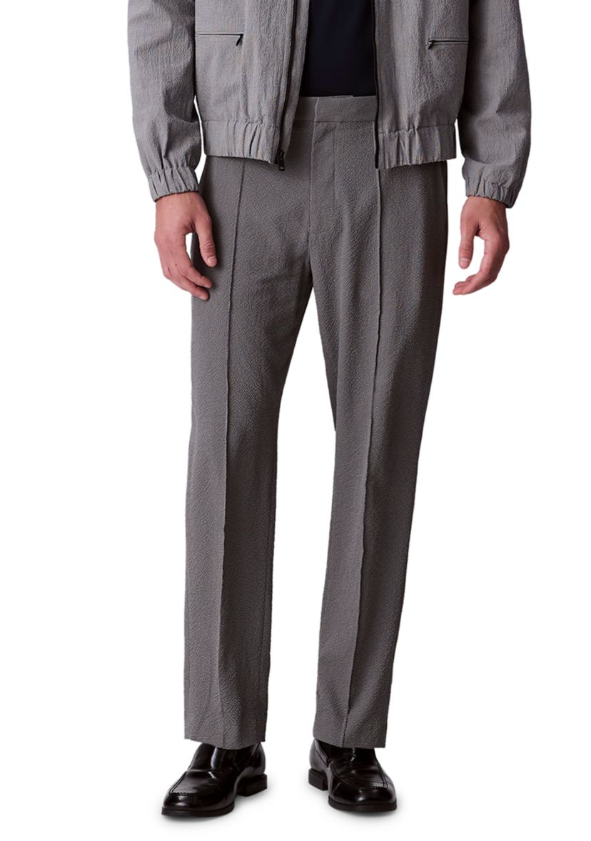 Mens Seersucker Pull On Pants