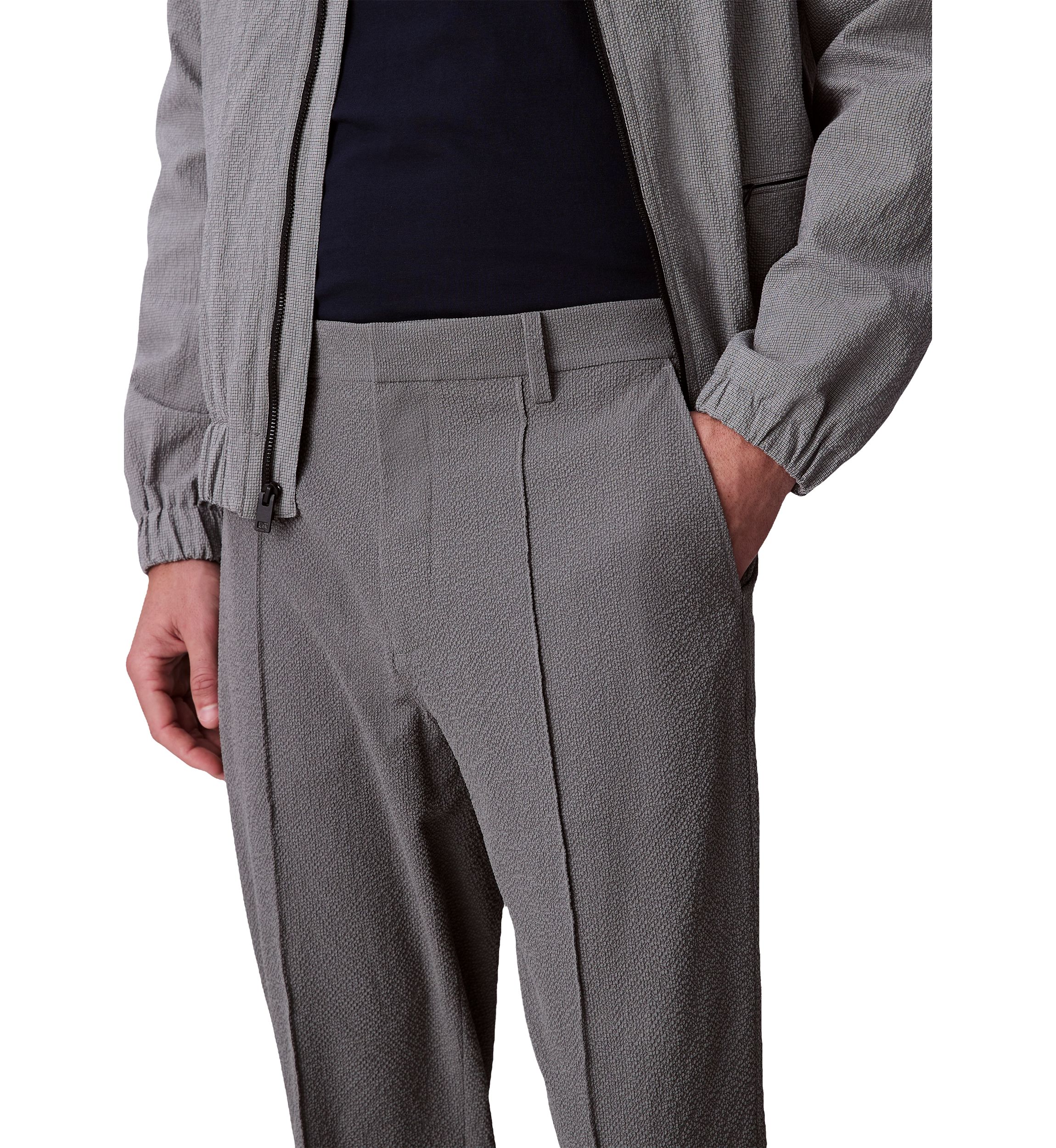 Mens Seersucker Pull On Pants