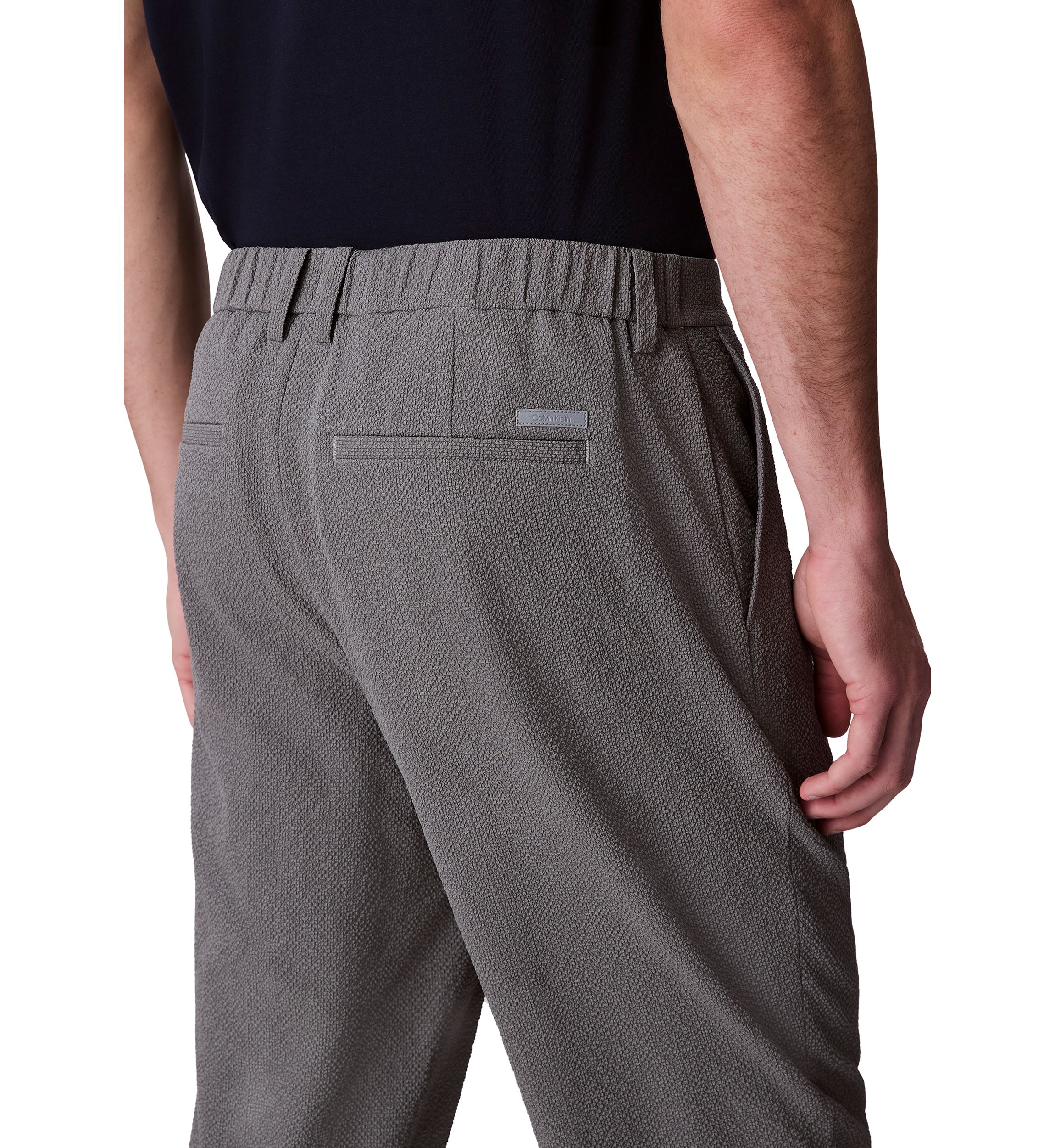Mens Seersucker Pull On Pants
