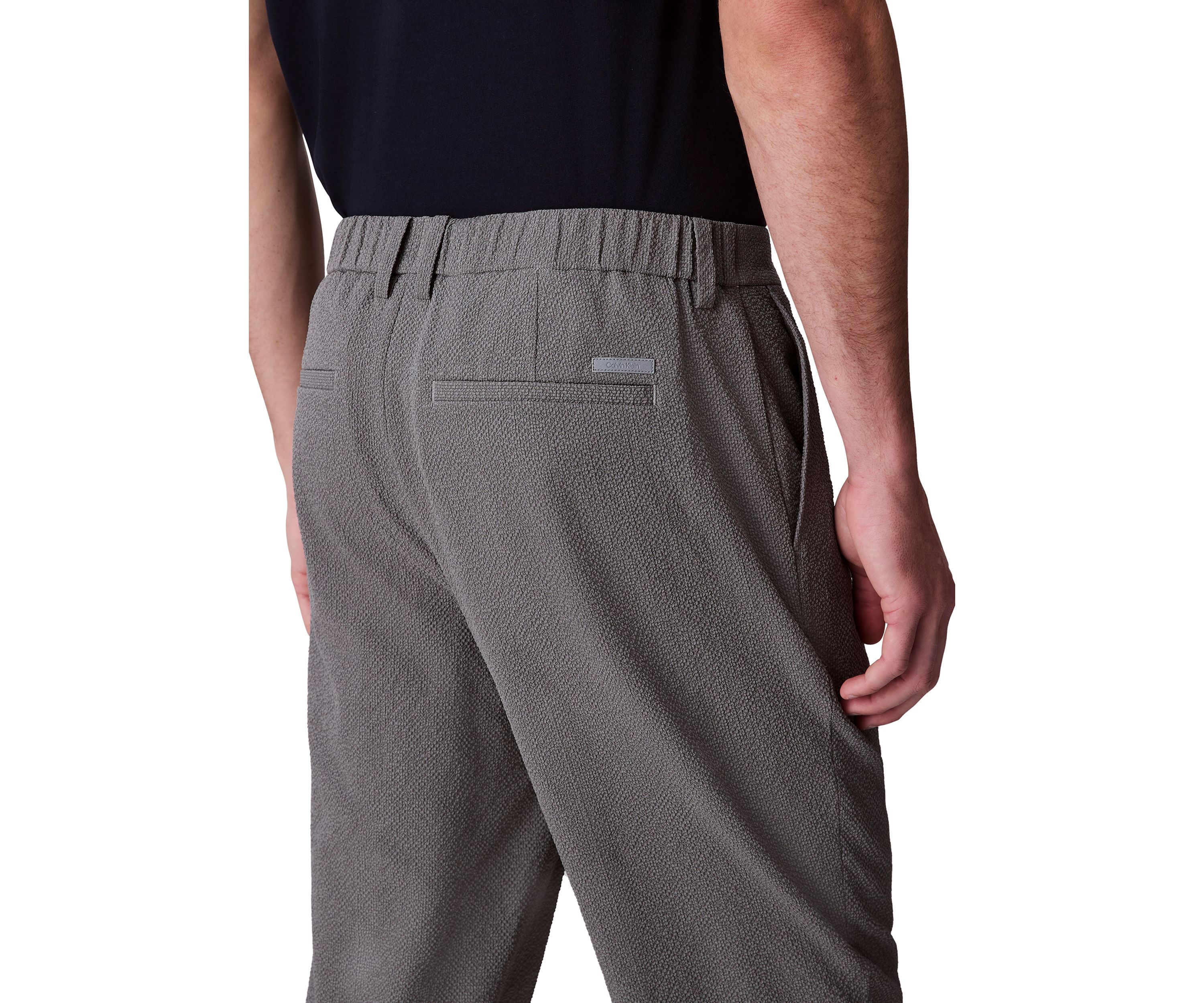 Mens Seersucker Pull On Pants