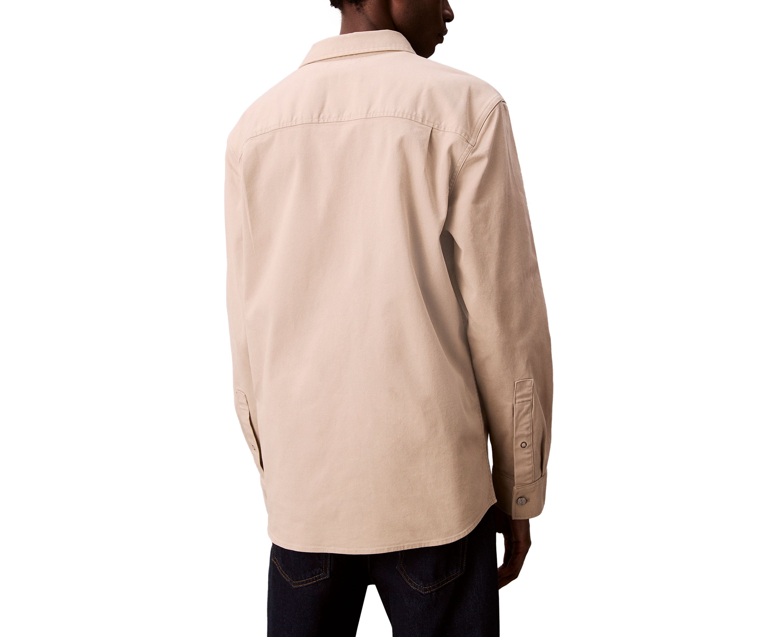 Long Sleeve Washed Canvas Shirt