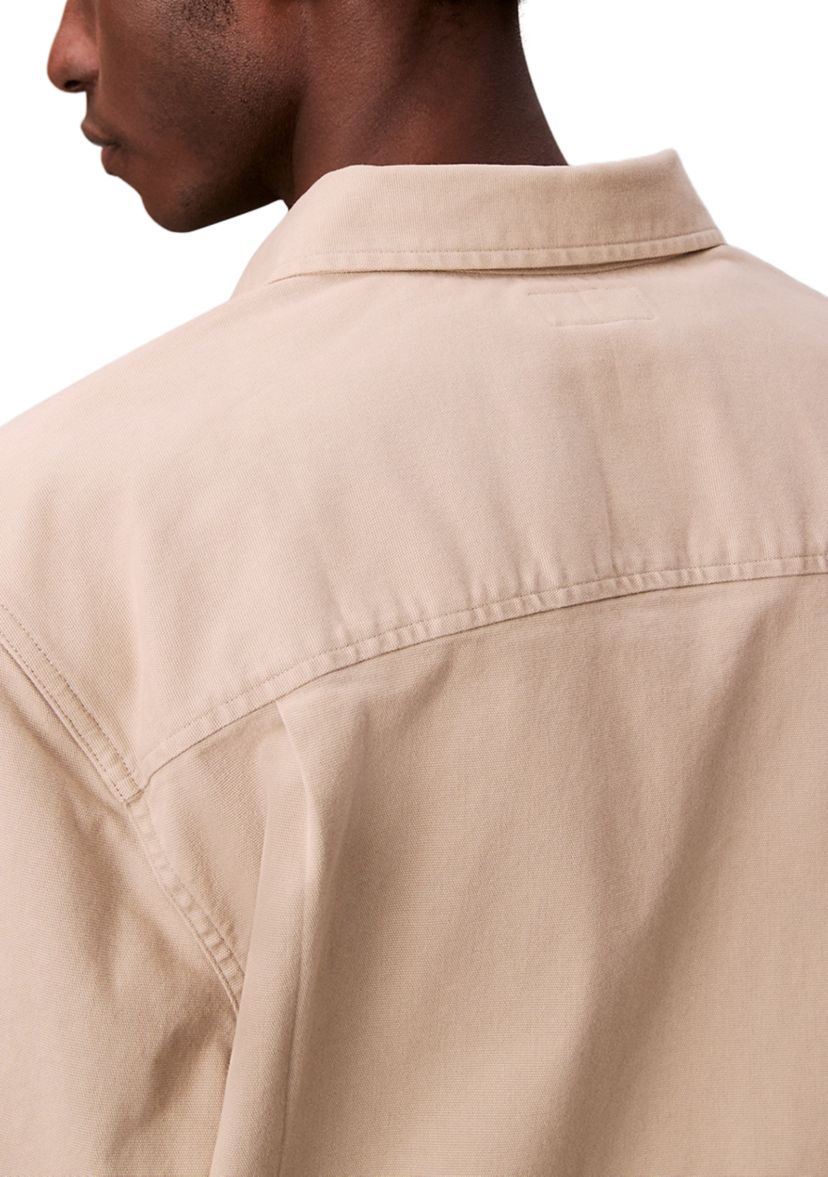 Long Sleeve Washed Canvas Shirt