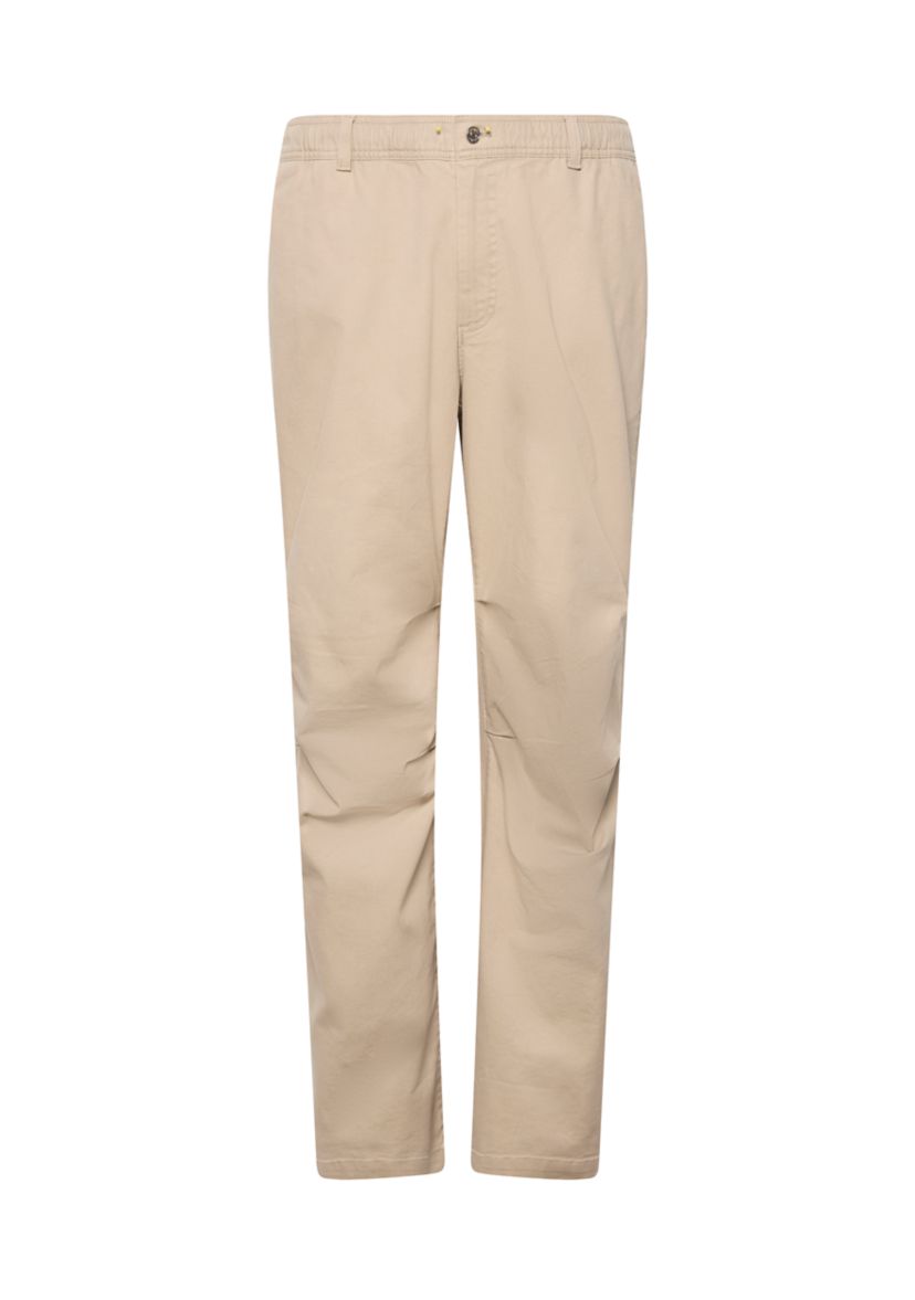 Mens Washed Cotton Elastic Pants