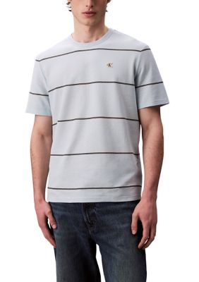 Calvin Klein Men's Wide Stripe Easy T-Shirt, Small