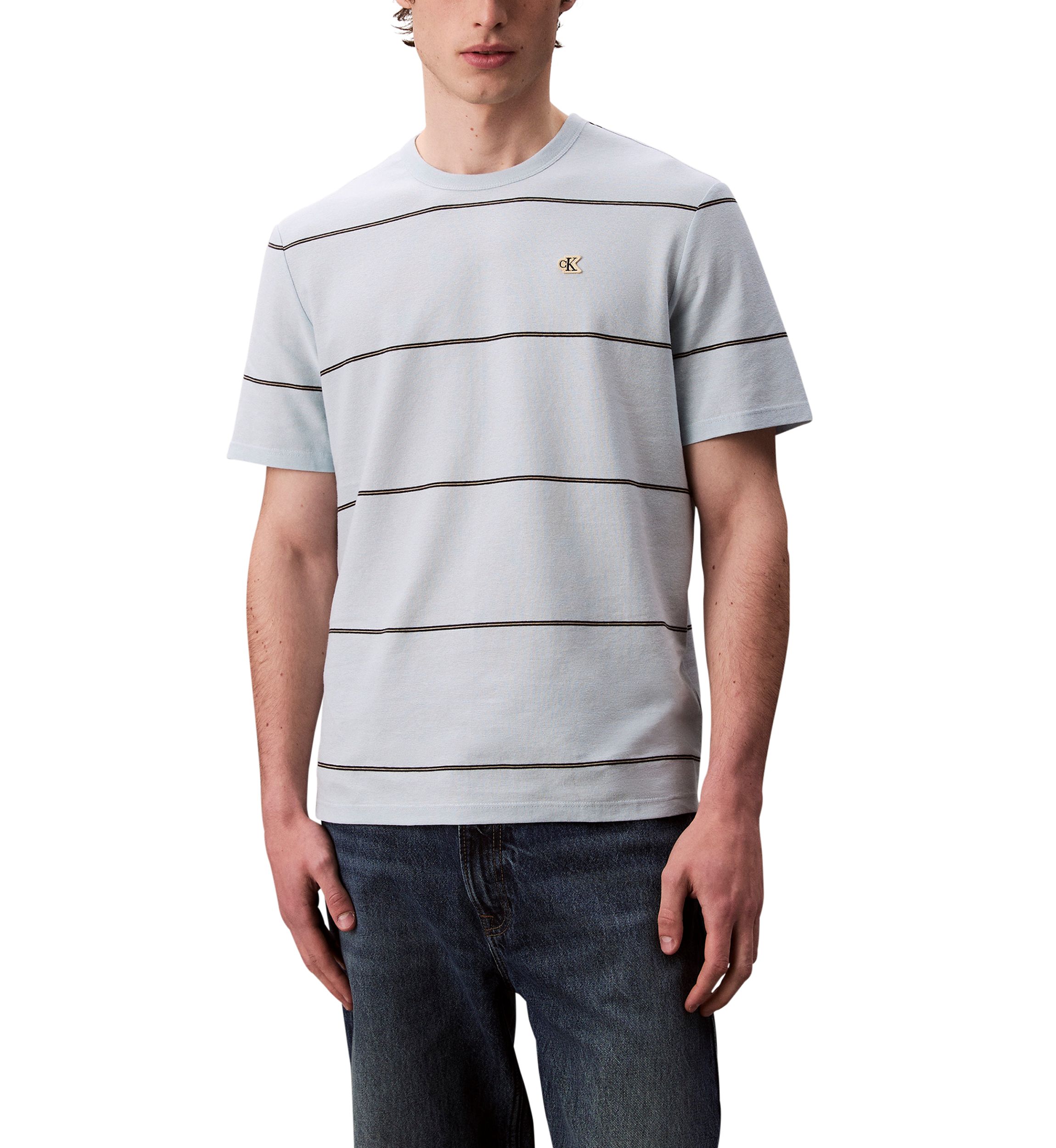 Wide Stripe Easy T-Shirt
