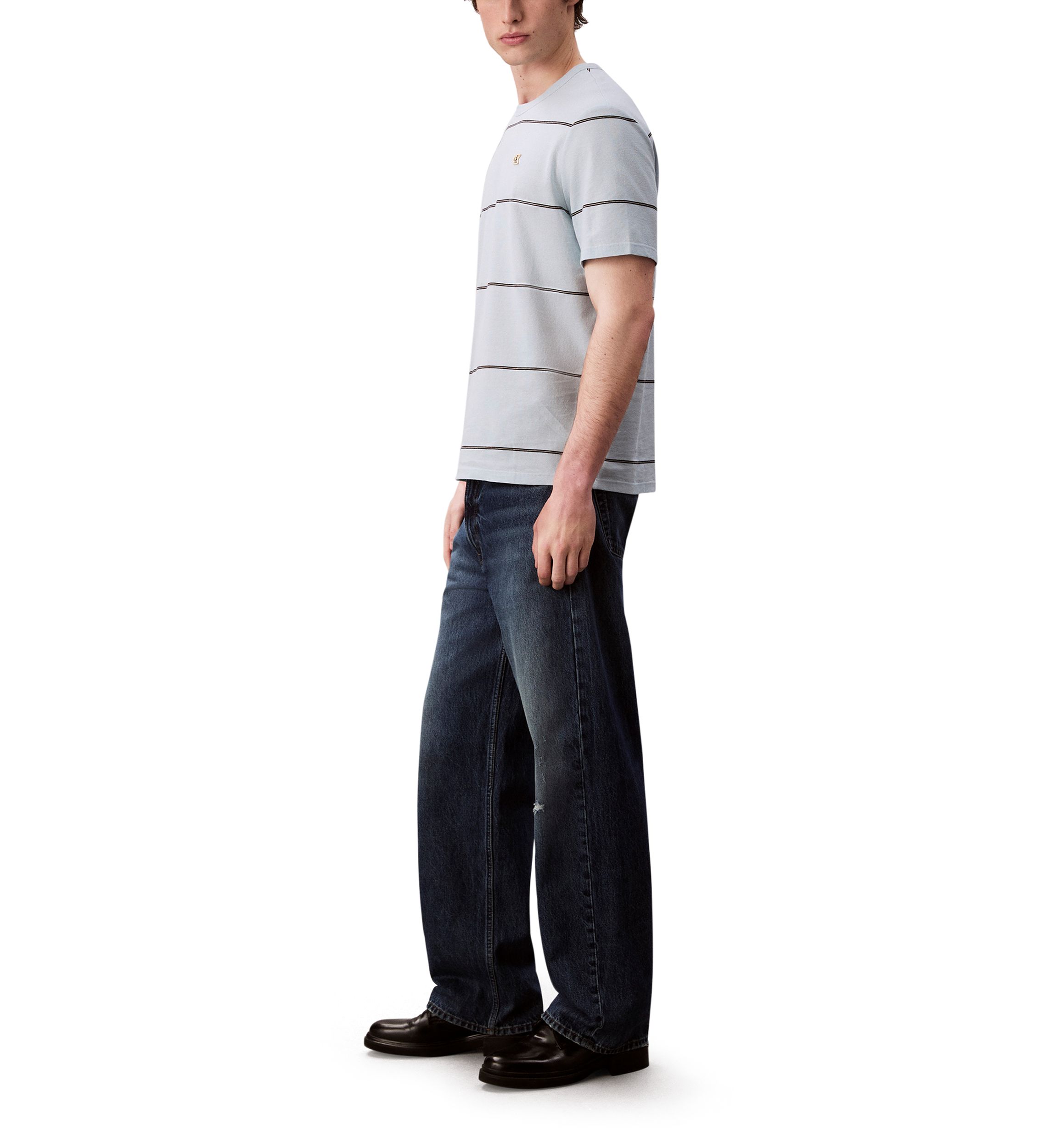 Wide Stripe Easy T-Shirt