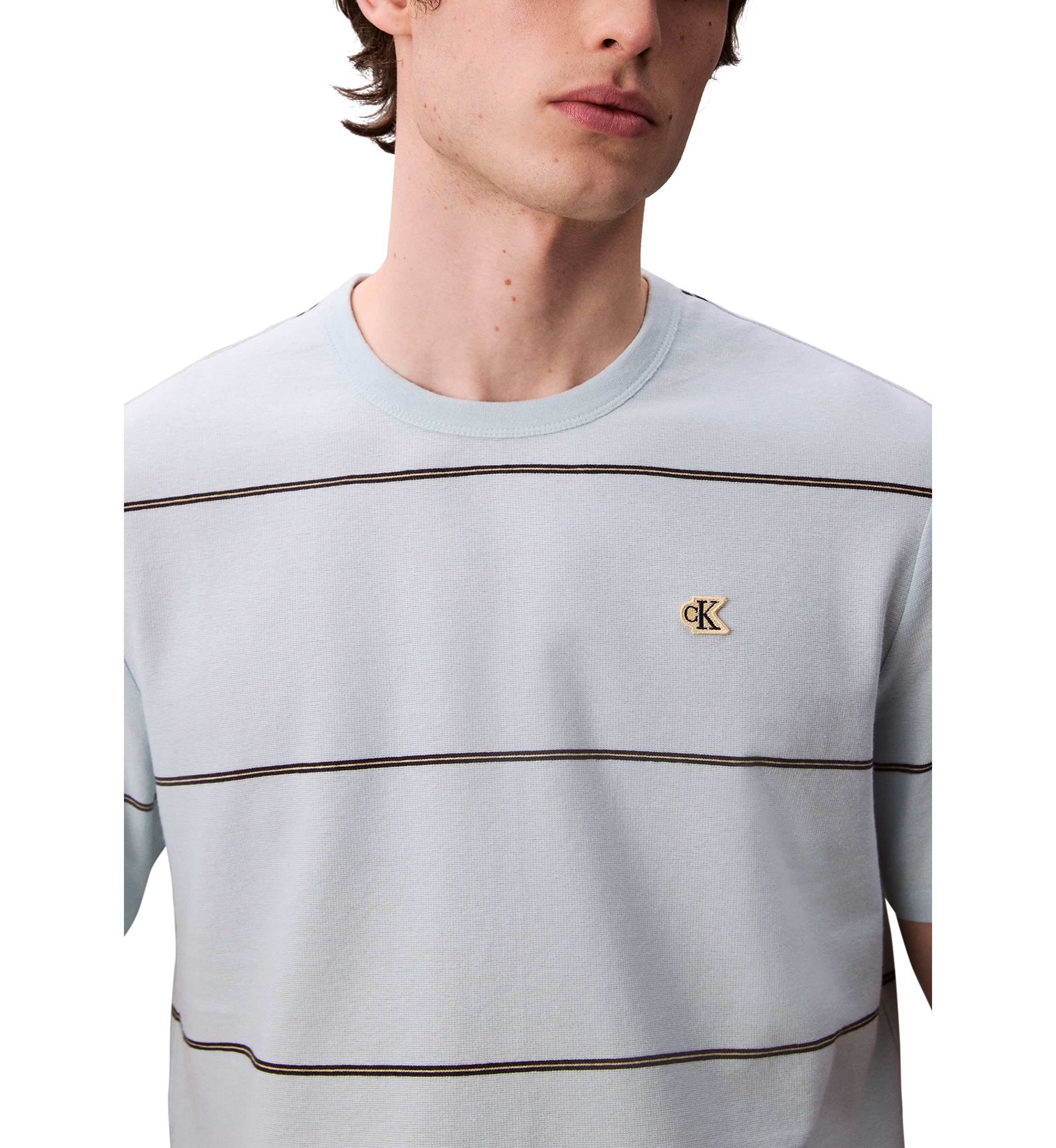 Wide Stripe Easy T-Shirt