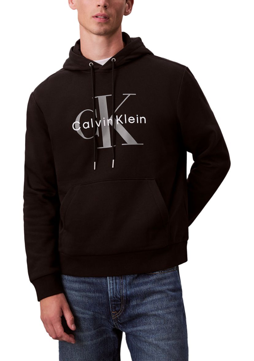 Calvin Klein Monogram Logo Fleece Hoodie | Belk