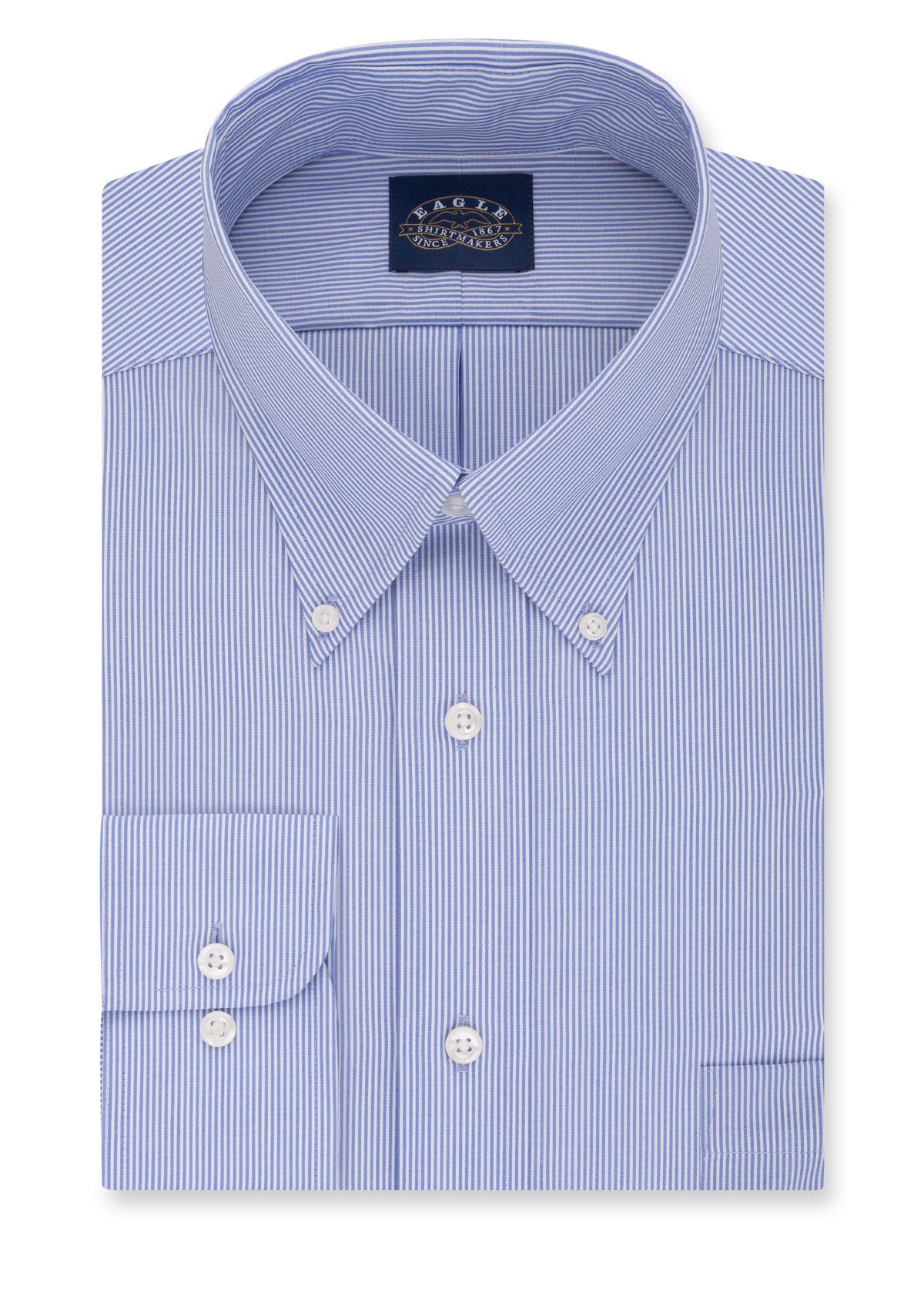 Mens Non Iron Regular Fit Stretch Collar Dress Shirt