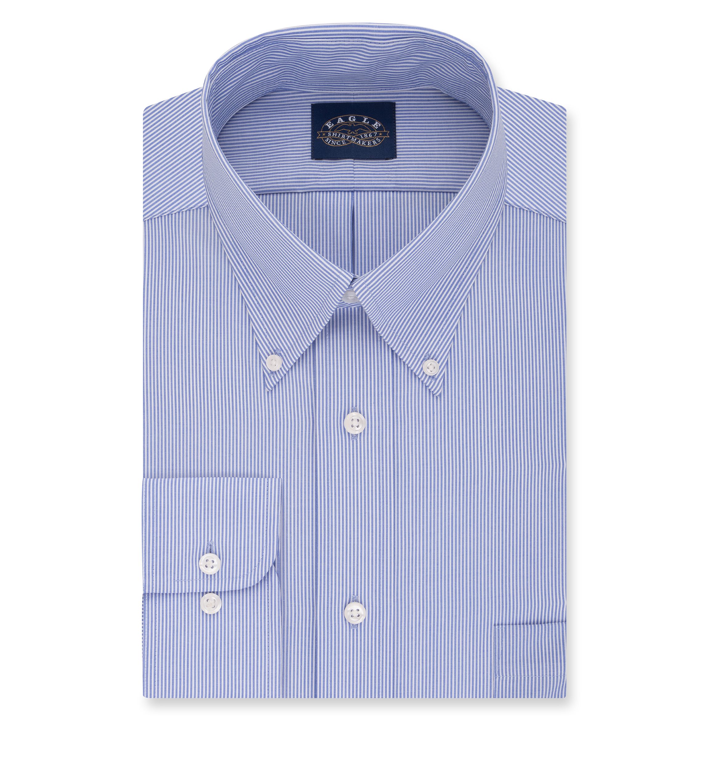 Mens Non Iron Regular Fit Stretch Collar Dress Shirt