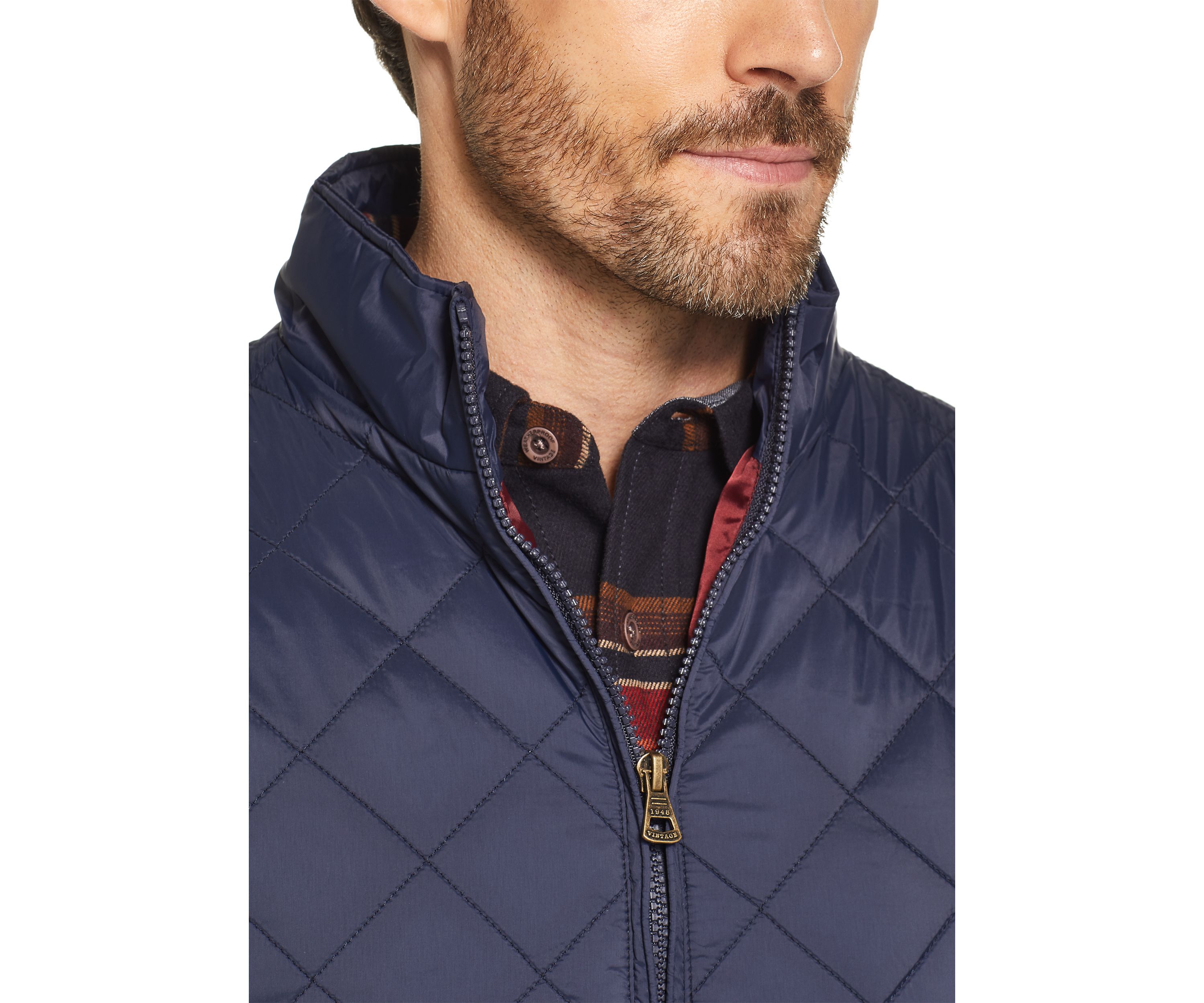Mens Diamond Quilted Vest