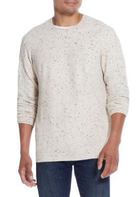 Weatherproof Vintage Men's Waffle Knit Crew Neck Sweater