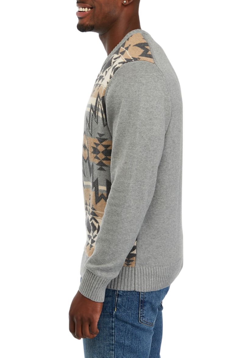 Mens Southwest Crew Neck Sweater
