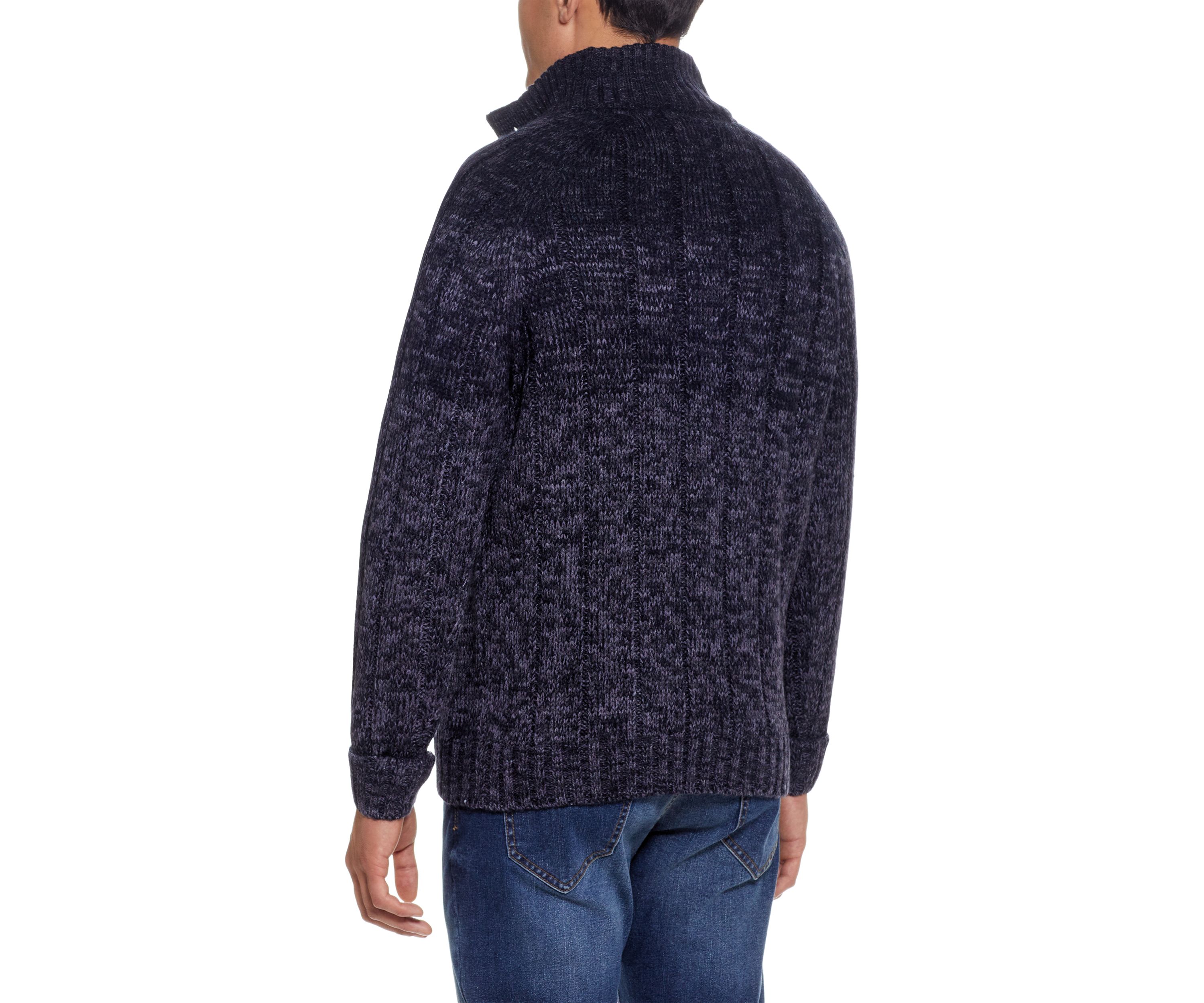Long Sleeve Button Mock Sweater 