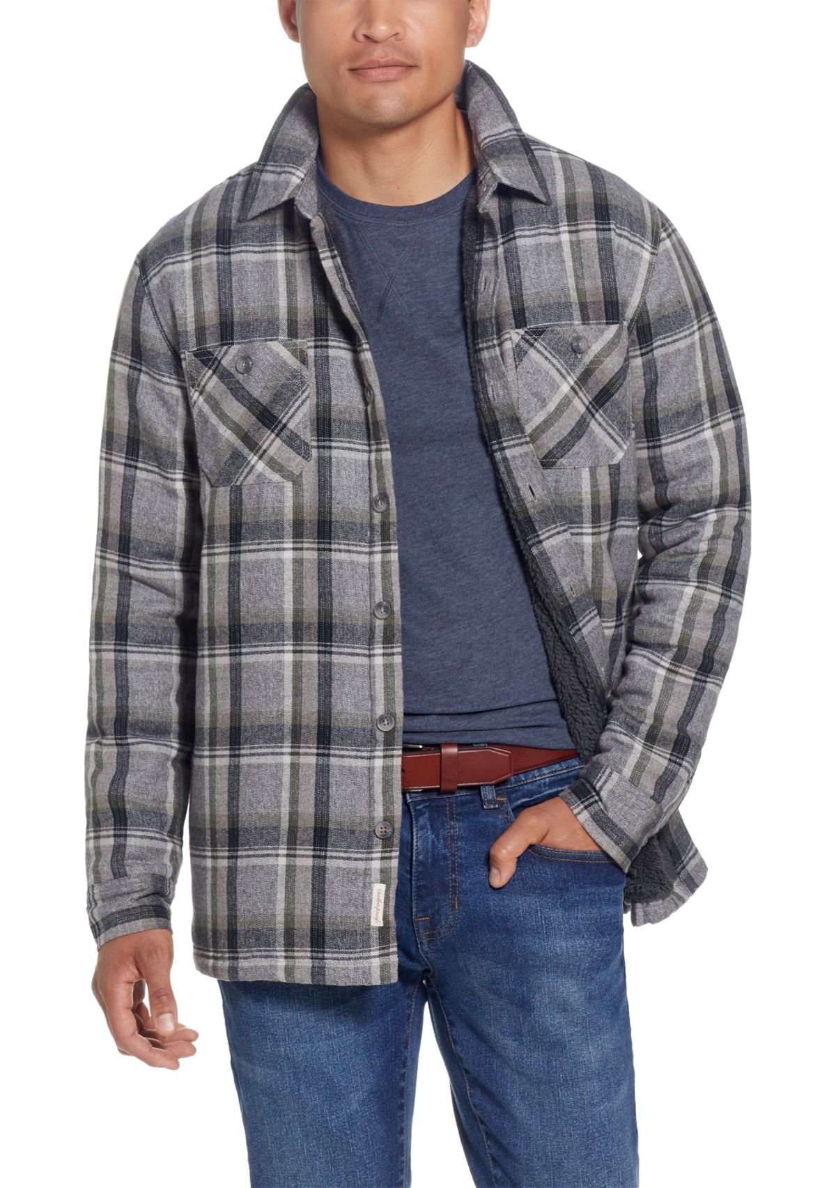 Sherpa Lined Shirt Jacket 