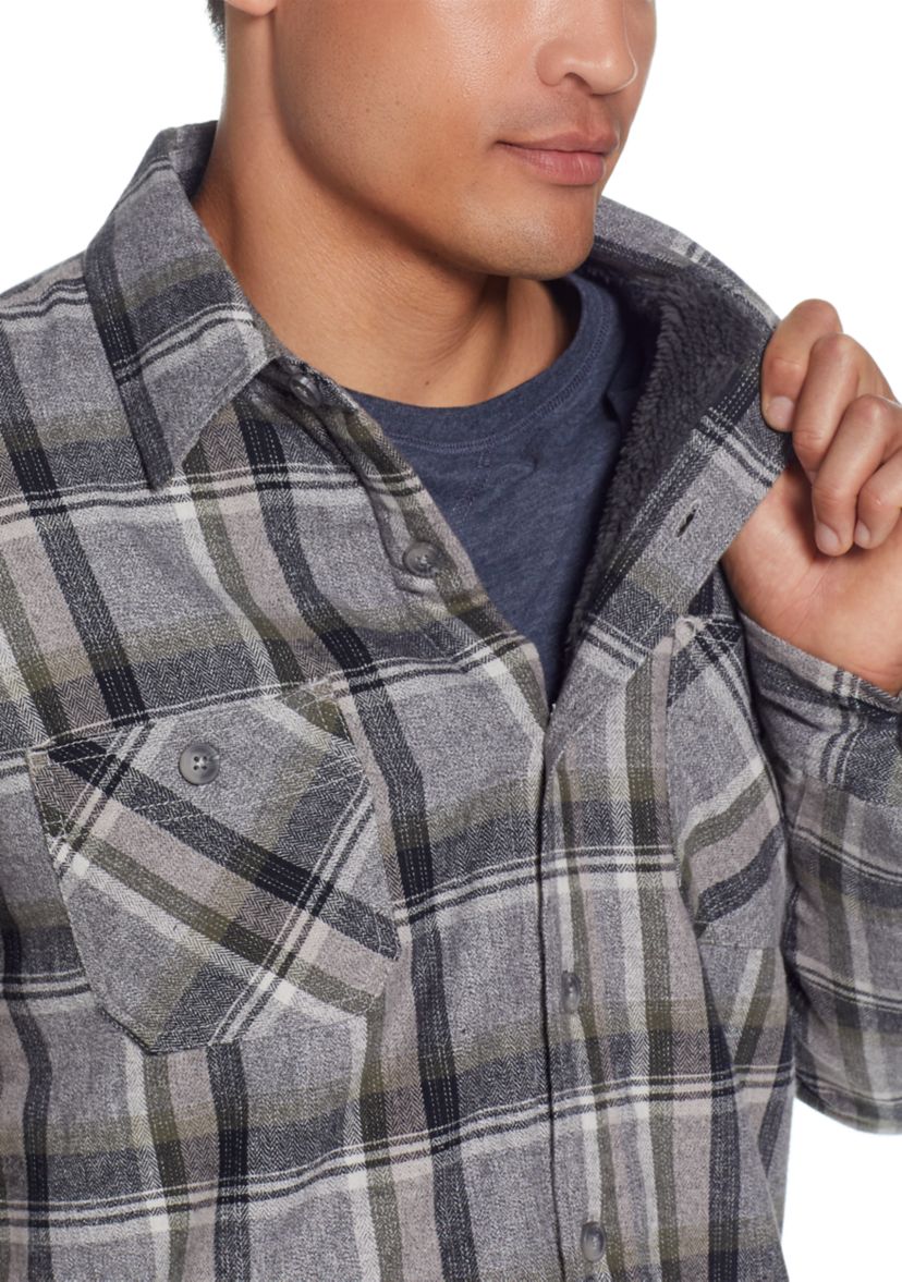 Sherpa Lined Shirt Jacket 