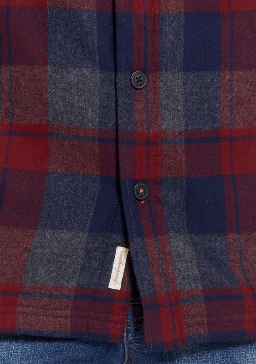 Mens Sherpa Lined Flannel Shirt Jacket