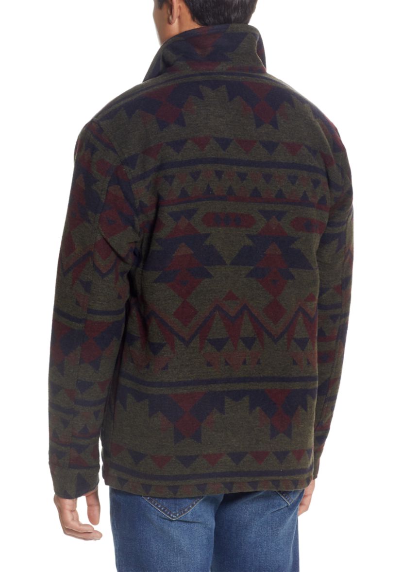 Mens Sherpa Lined Southwest Coat